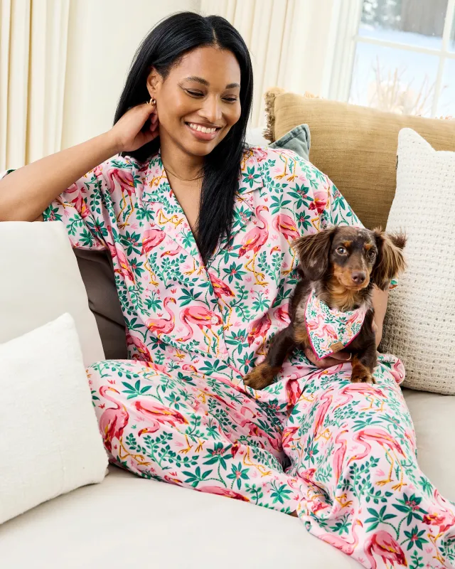 Flock of Flamingos - Eco Satin Wildest Dreams Set - Rose sold by Printfresh