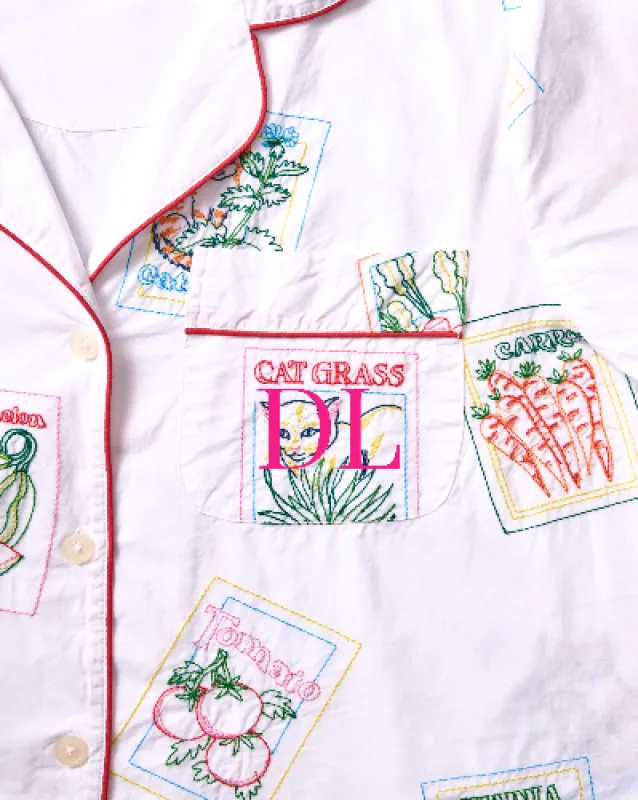 Seed Packets - Short PJ Set - Cloud sold by Printfresh