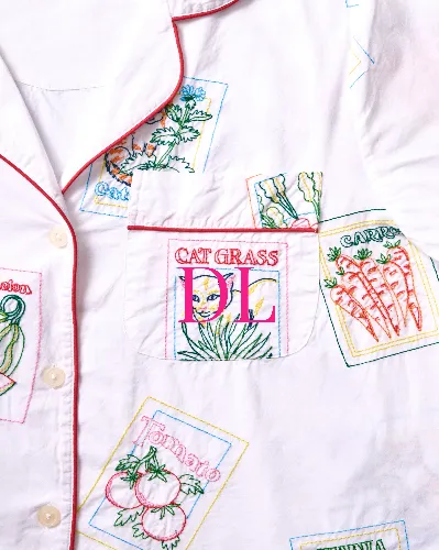 Seed Packets - Short PJ Set - Cloud sold by Printfresh