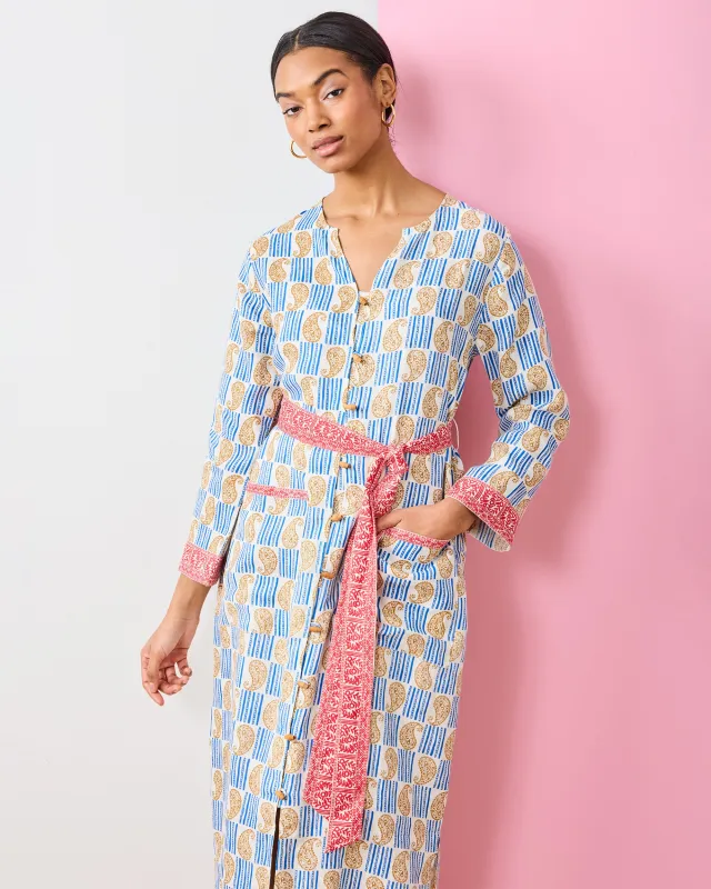 PF + Pencil & Paper Co. Island Paisley - Exuma Dress - Ivory sold by Printfresh