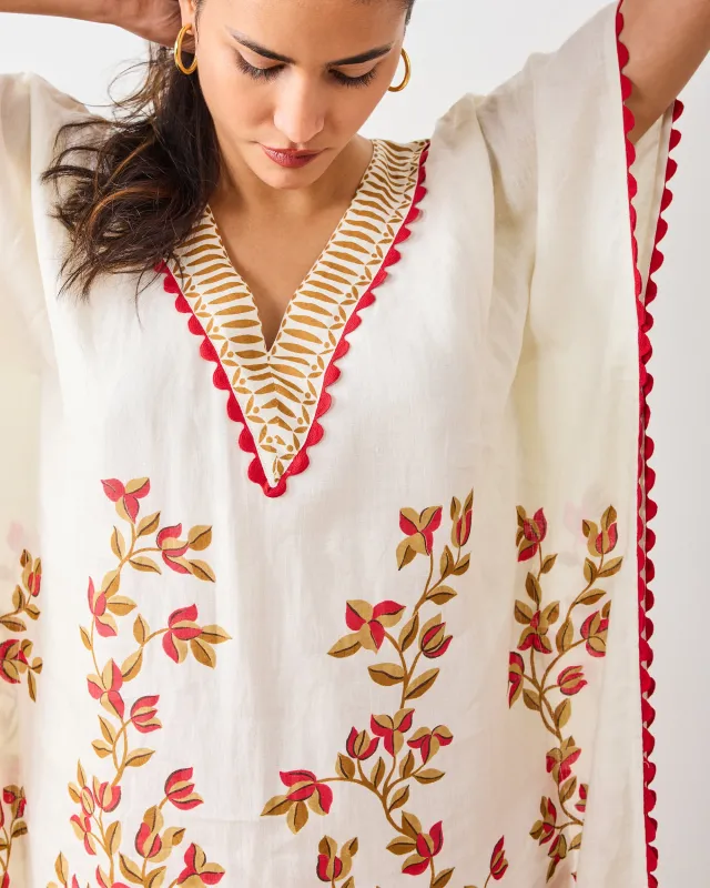 PF + Pencil & Paper Co. Petal Climber - Sunset Caftan - Ivory made by Printfresh