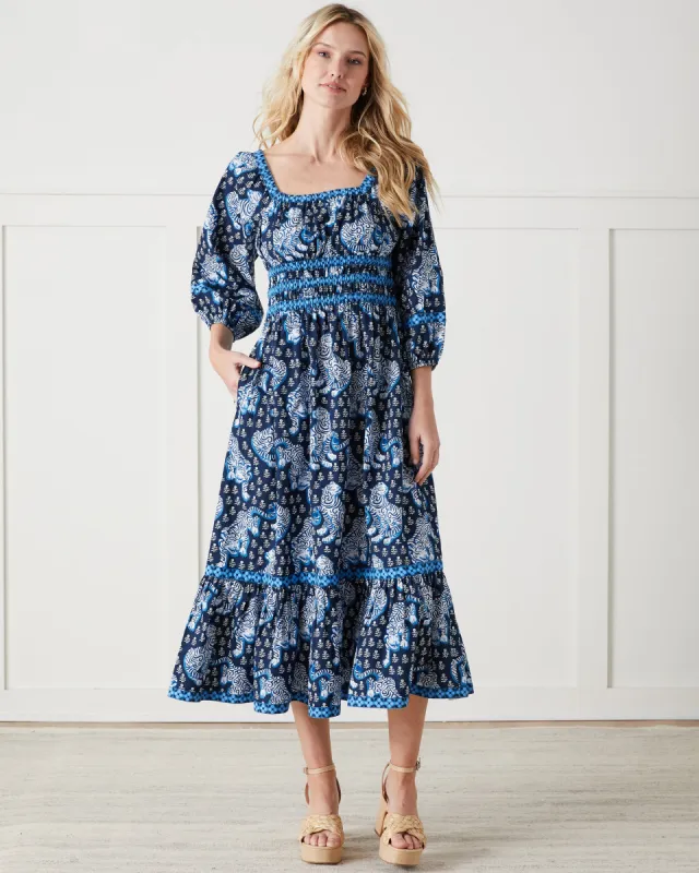Tiger Queen - Stroll Around Dress - Navy sold by Printfresh