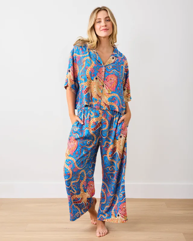 Octopus Isle - Tall Eco Satin Wildest Dreams Set - Ocean Eyes sold by Printfresh
