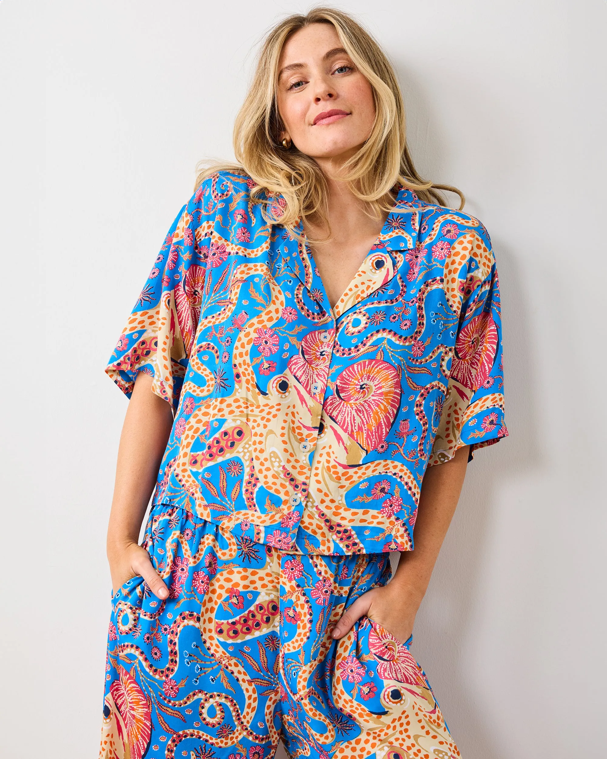 Octopus Isle - Tall Eco Satin Wildest Dreams Set - Ocean Eyes sold by Printfresh product image thumbnail 4