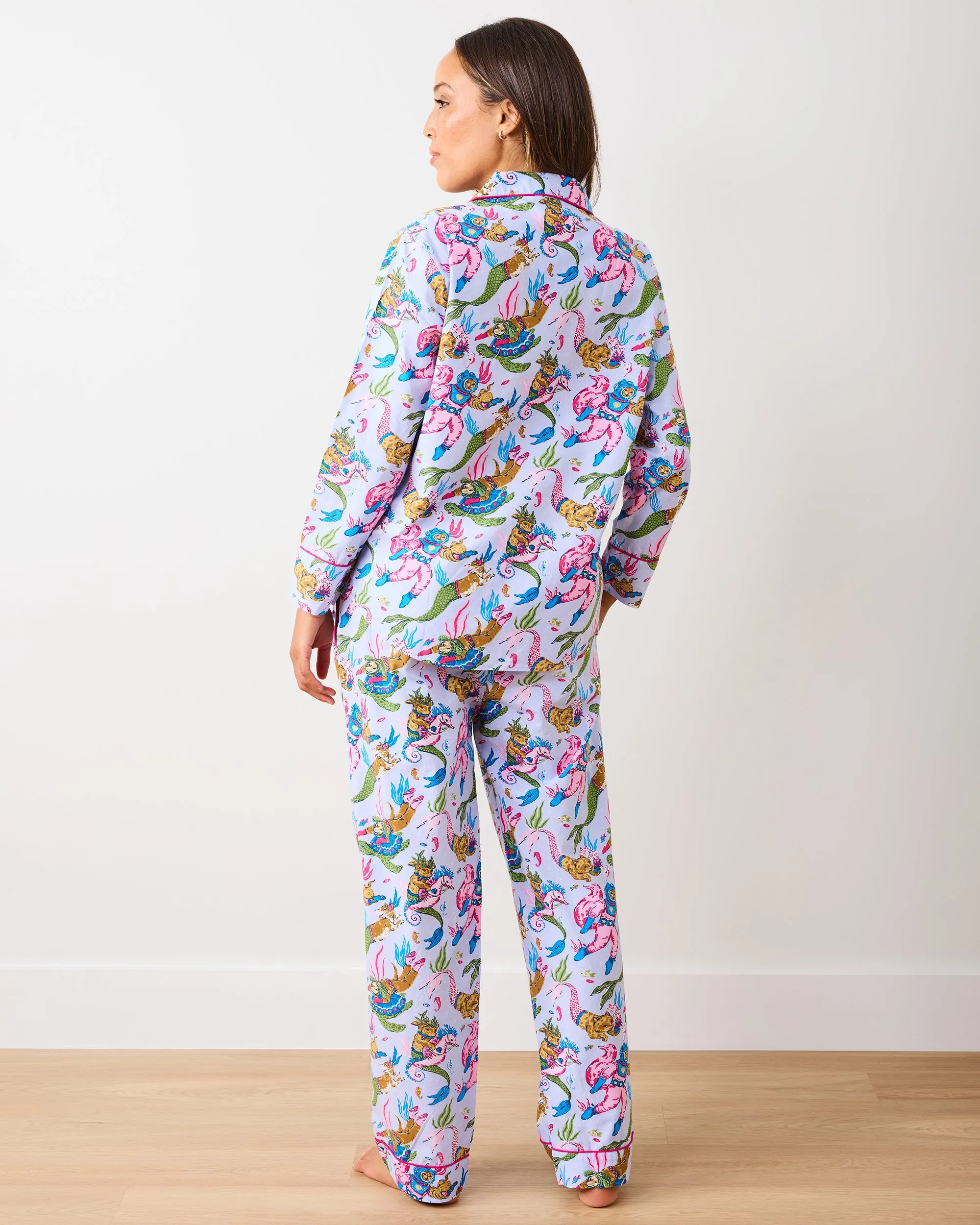 Deep Sea Divers - Tall Long PJ Set - Lavender Sorbet sold by Printfresh product image thumbnail 4
