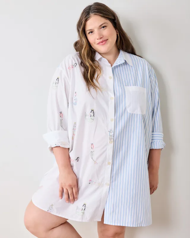 Daughters Of Triton - Everyday Button Down - Cloud sold by Printfresh