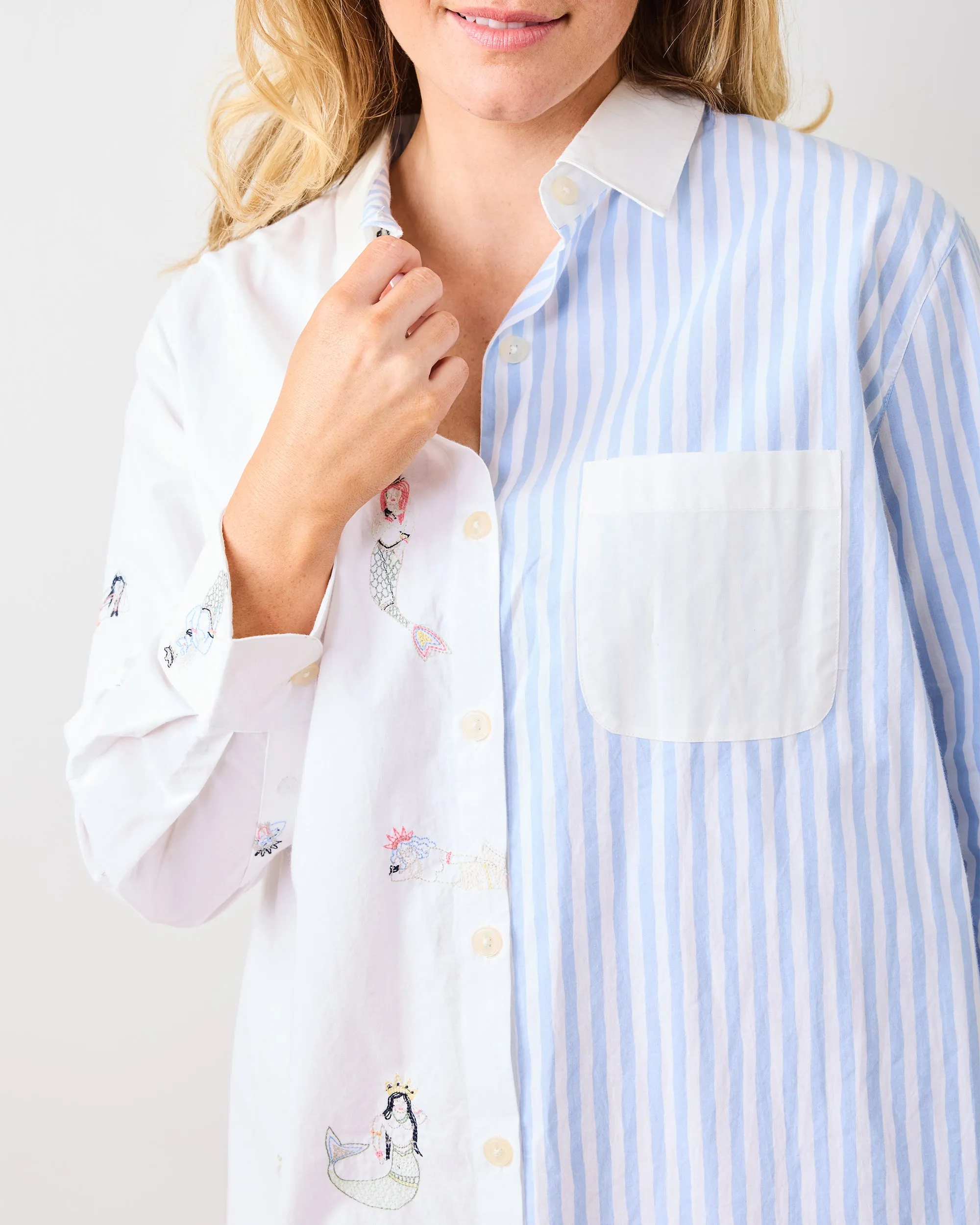 Daughters Of Triton - Everyday Button Down - Cloud sold by Printfresh product image thumbnail 5