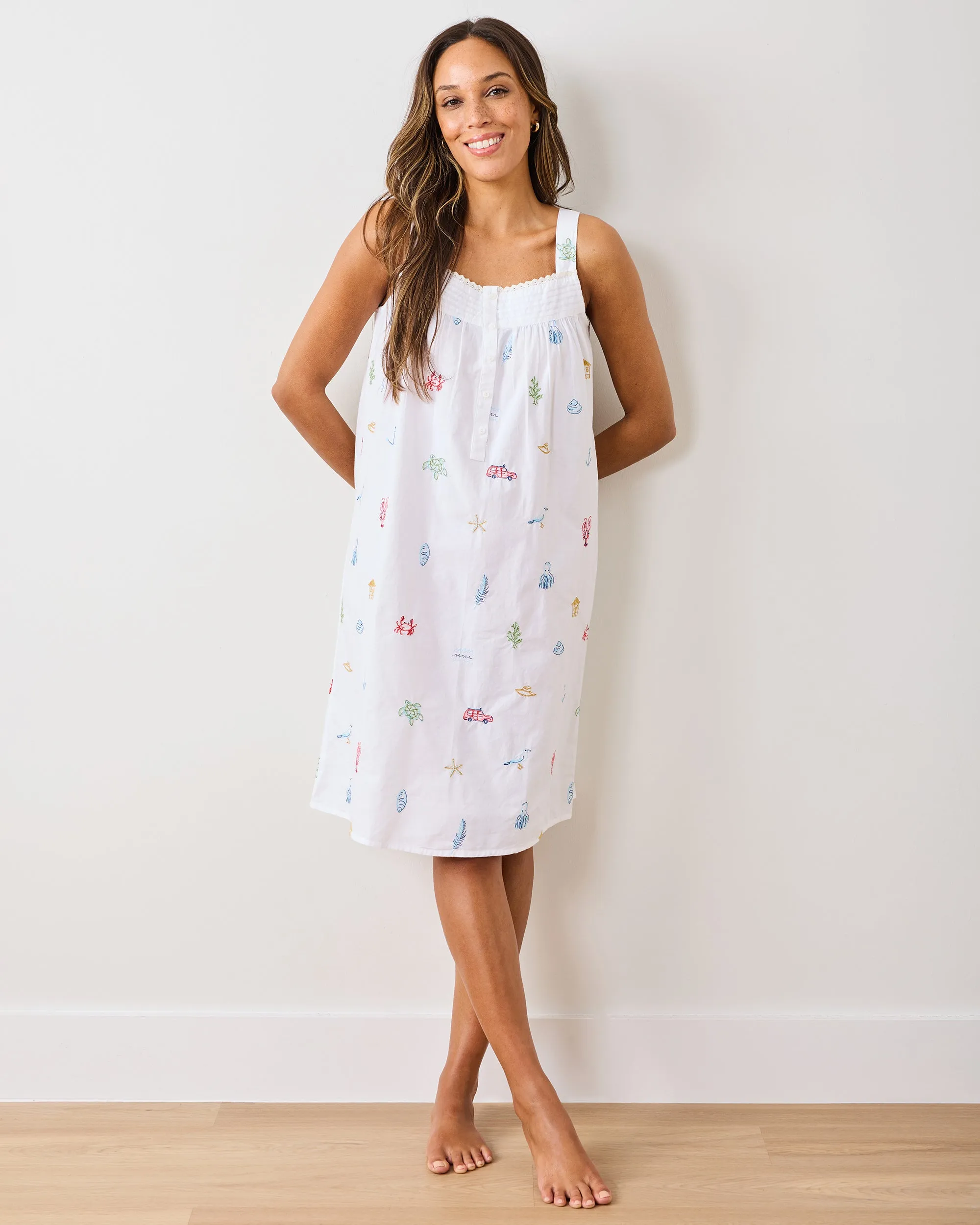 Summer Essentials - Back To Bed Nightgown - Cloud sold by Printfresh product image thumbnail 5