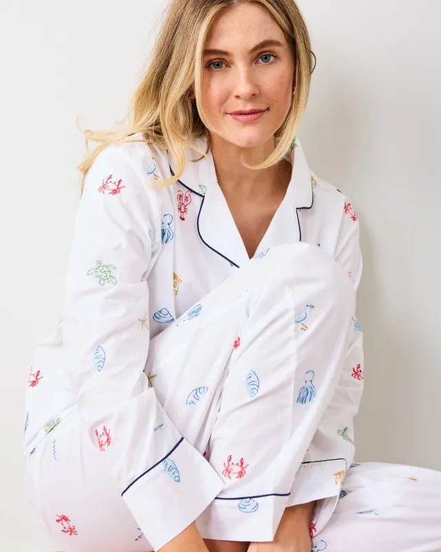 Summer Essentials - Long PJ Set - Cloud sold by Printfresh
