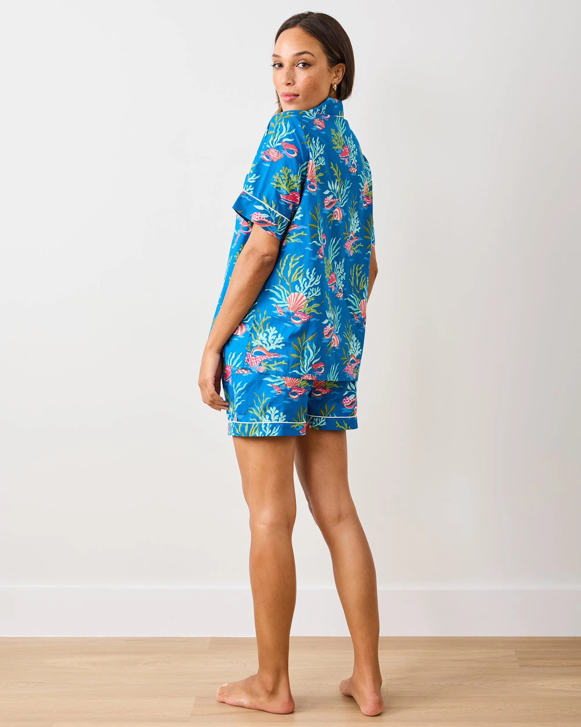 Coral & Conch - Short PJ Set - Ocean Breeze sold by Printfresh product image thumbnail 3