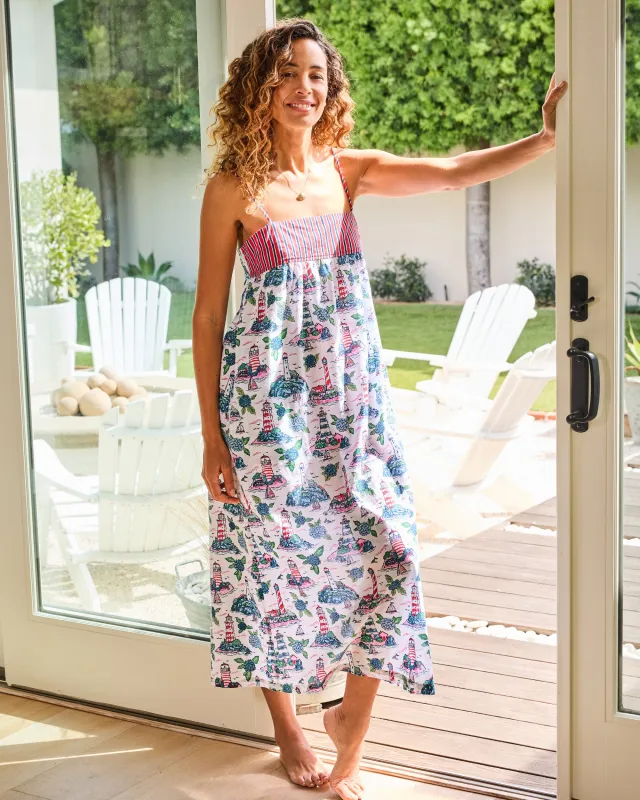 Lighthouse Keeper - Daydream Nightgown - Cloud made by Printfresh