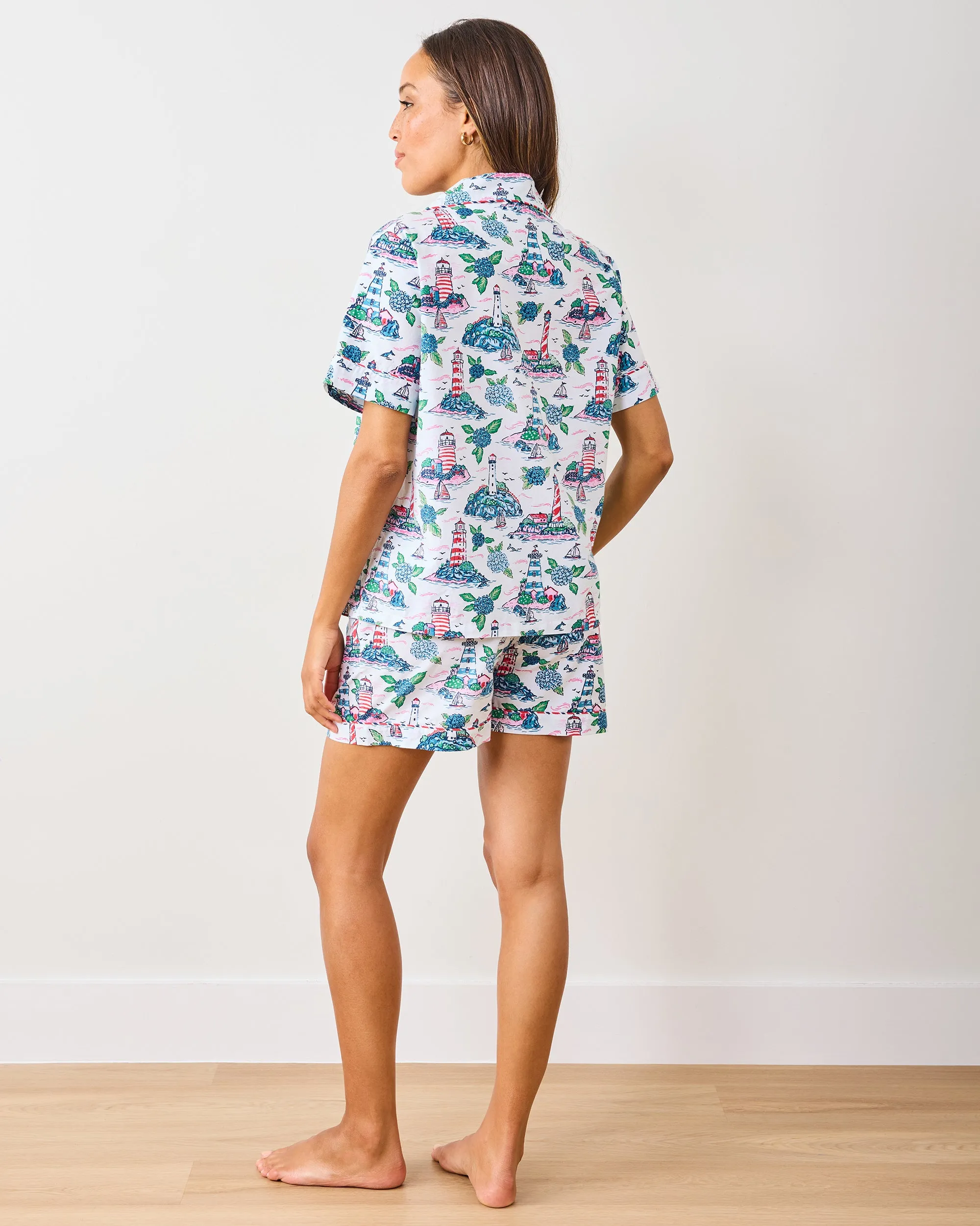 Lighthouse Keeper - Short PJ Set - Cloud sold by Printfresh product image thumbnail 4