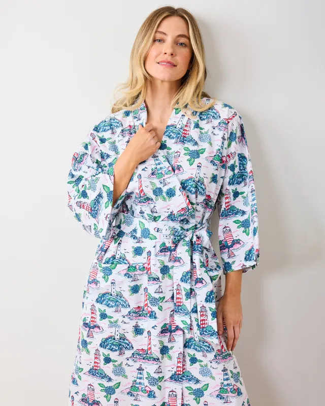Lighthouse Keeper - Robe - Cloud sold by Printfresh