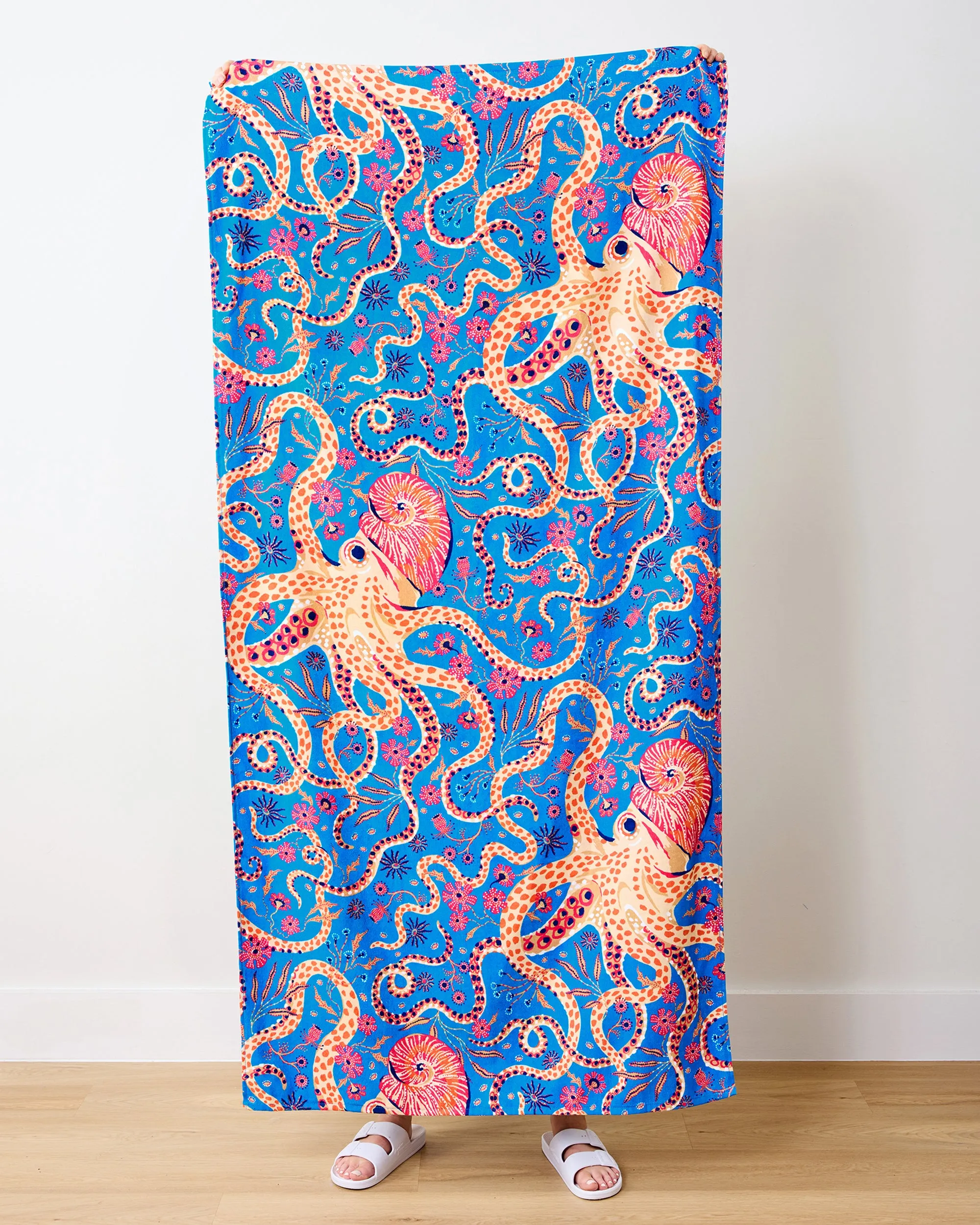 Octopus Isle - Beach Towel - Ocean Eyes sold by Printfresh