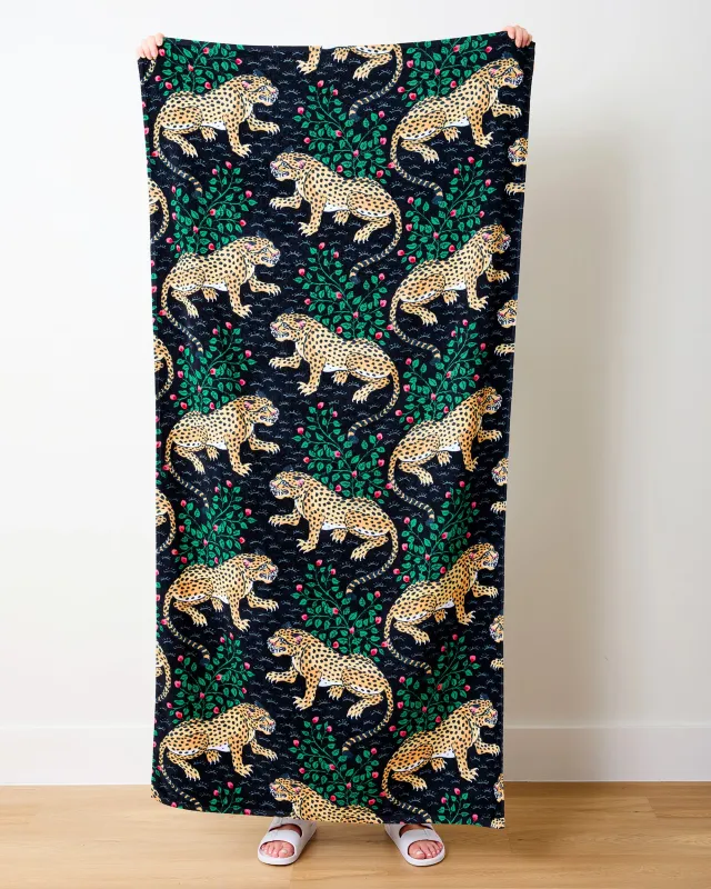 Bagheera - Beach Towel - Ink sold by Printfresh