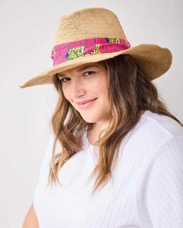 Bagheera - Laguna Hat Tie - Hot Pink sold by Printfresh