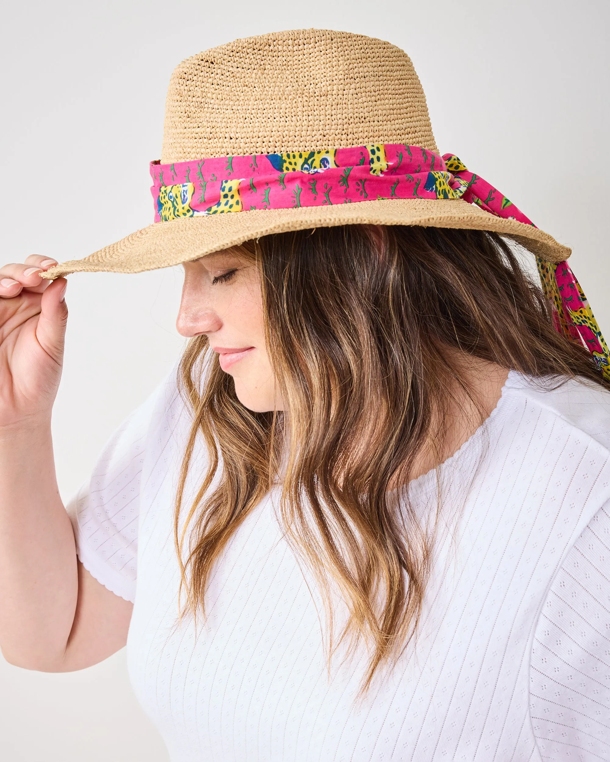 Bagheera - Laguna Hat Tie - Hot Pink sold by Printfresh product image thumbnail 3