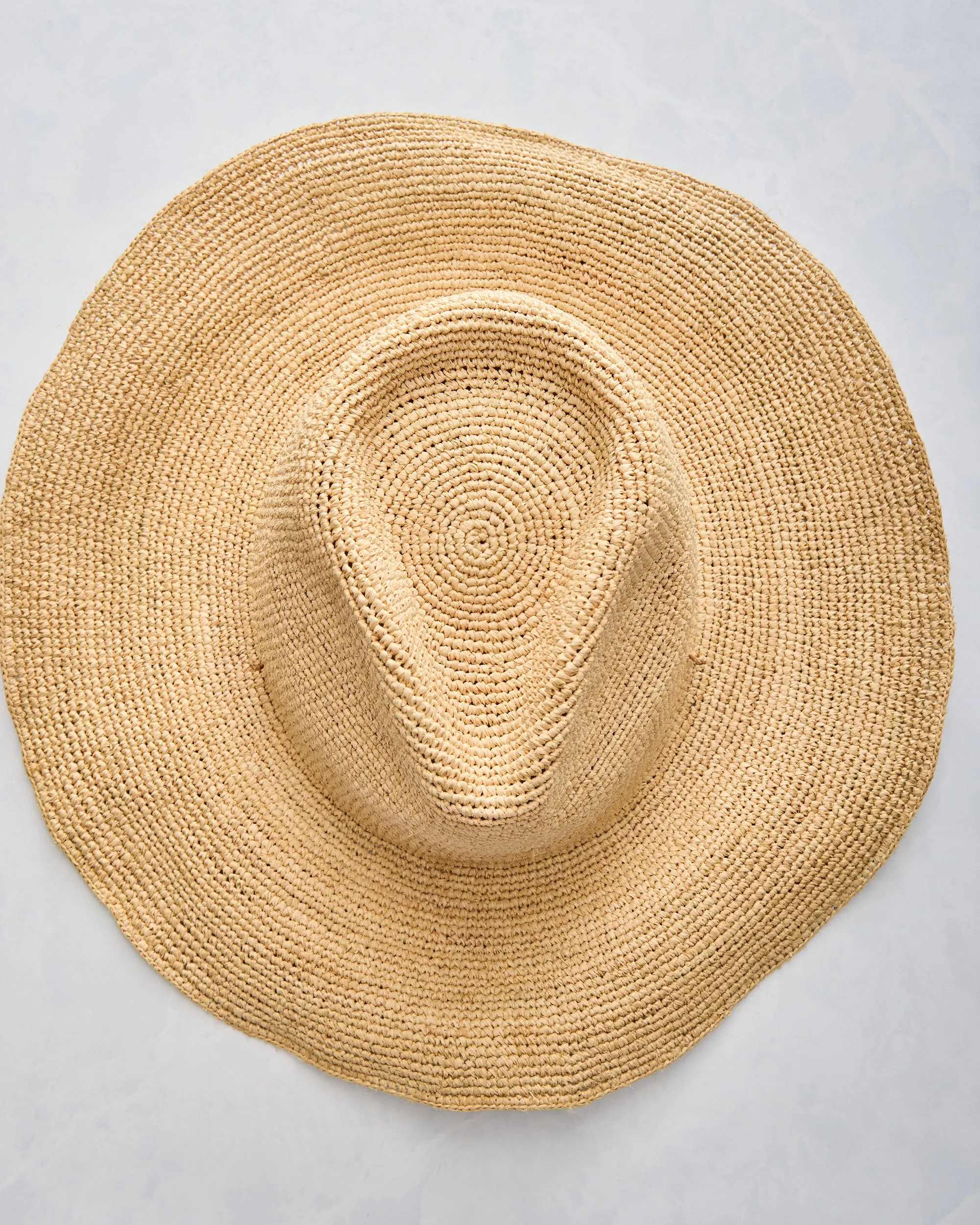 Natural - Raffia Crochet Continental Hat - Hat Attack sold by Printfresh product image thumbnail 4