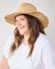 Natural - Raffia Crochet Continental Hat - Hat Attack sold by Printfresh