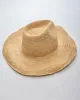Natural - Raffia Crochet Continental Hat - Hat Attack sold by Printfresh
