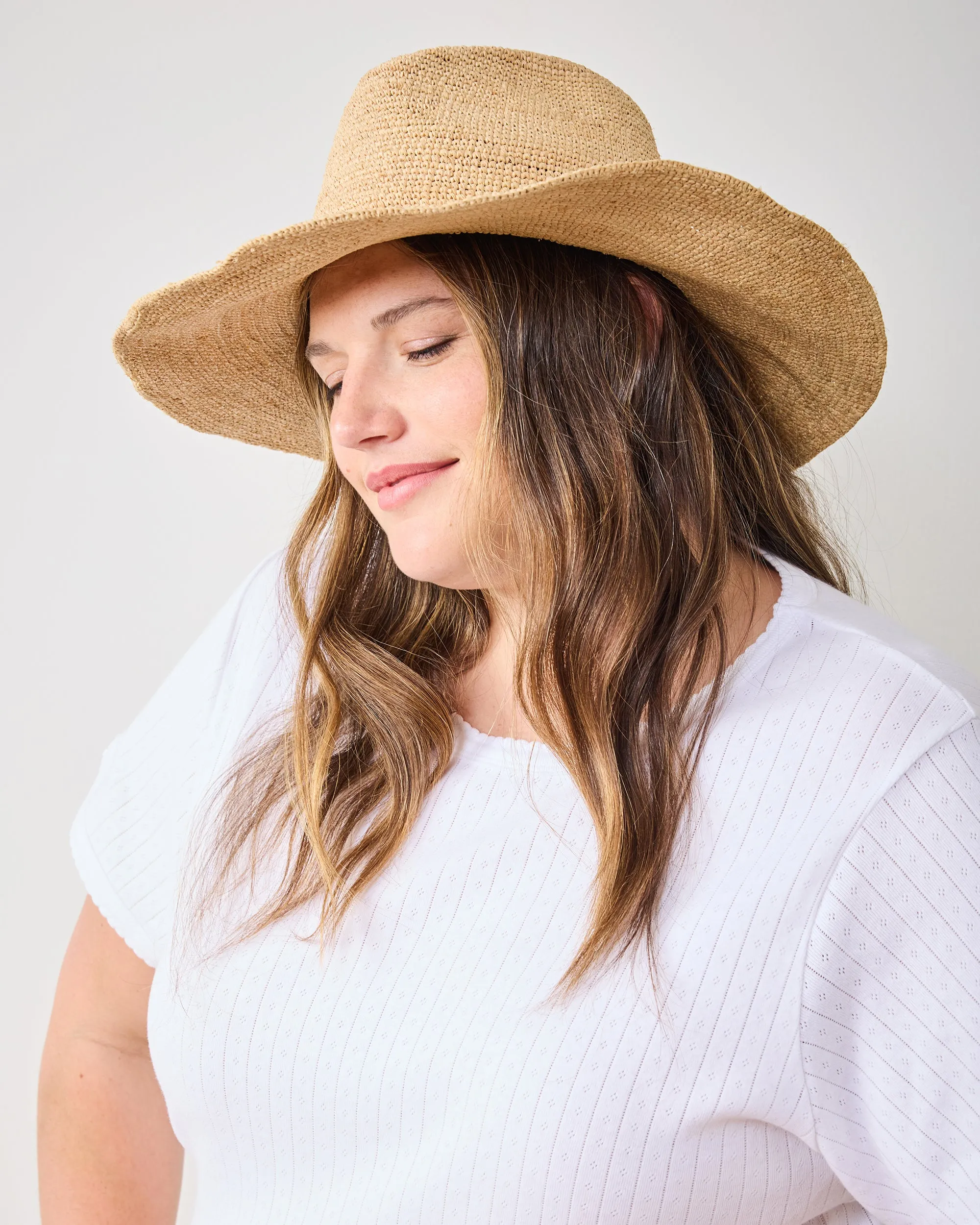 Natural - Raffia Crochet Continental Hat - Hat Attack sold by Printfresh product image thumbnail 3