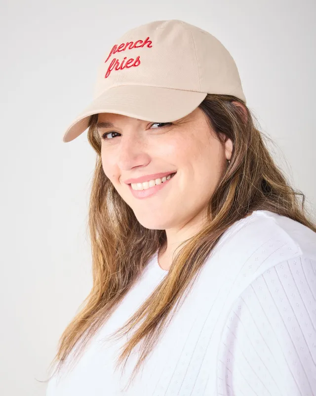 French Fries - Dad Hat - The Silver Spider made by Printfresh