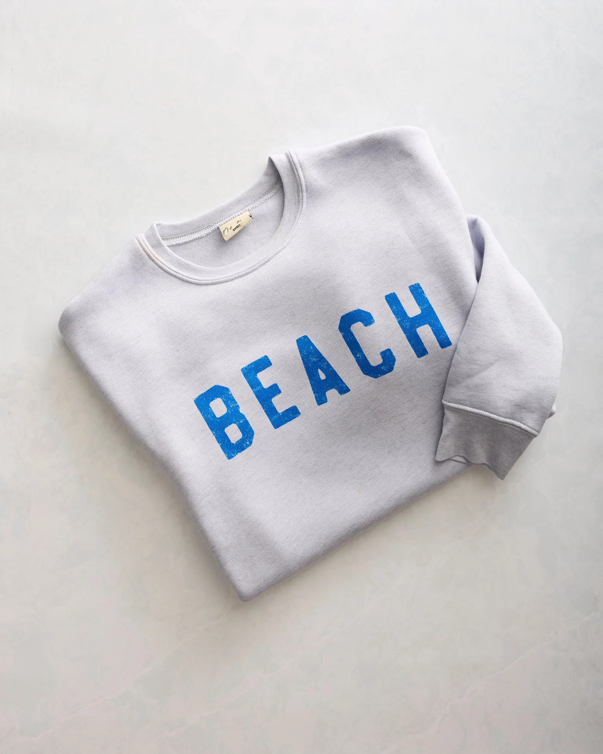 Light Blue - Beach Graphic Sweatshirt - Oat Collective sold by Printfresh product image thumbnail 4