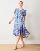 Palm Tree Paradise - Ximena Dress - Lilac Escape sold by Printfresh