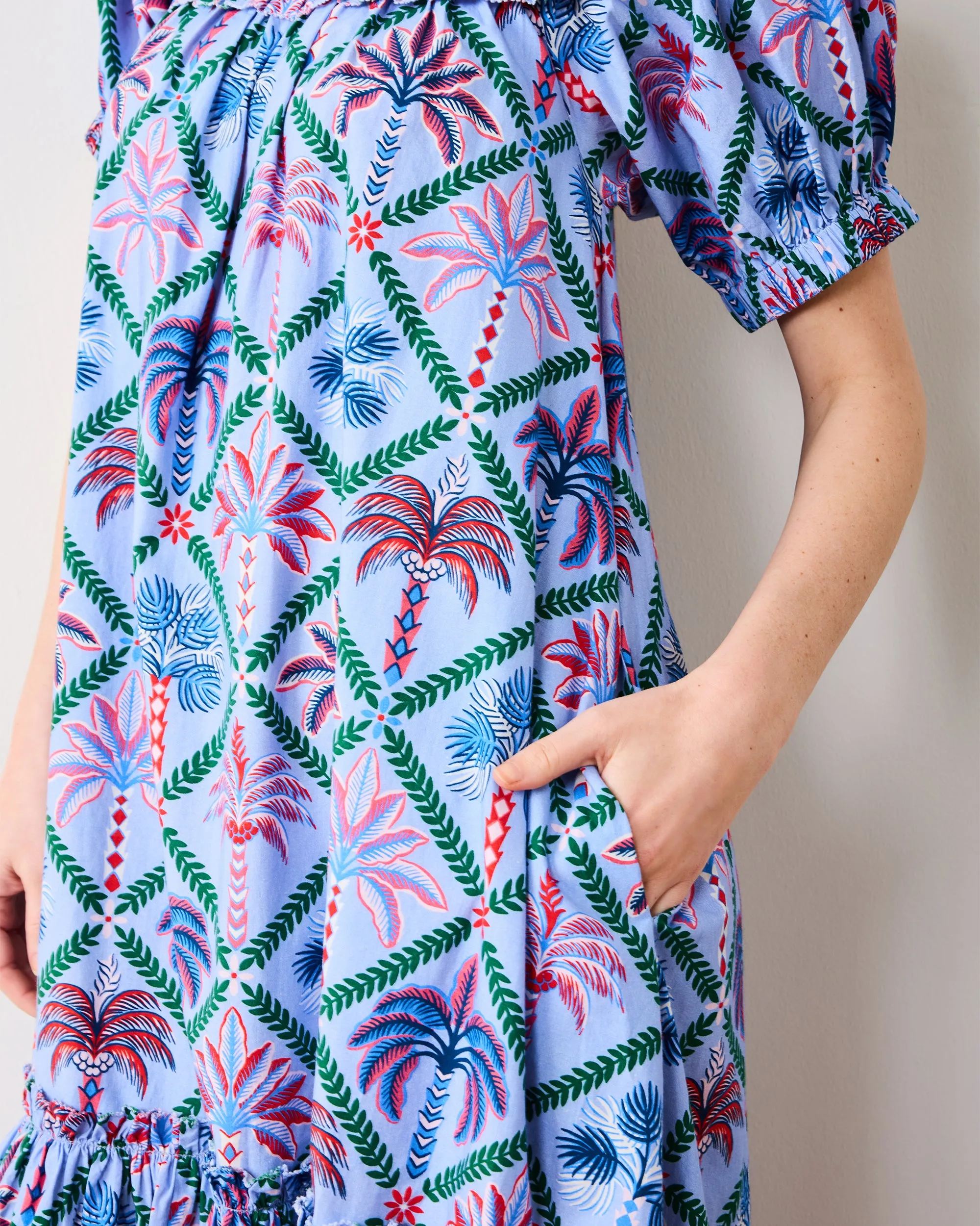 Palm Tree Paradise - Ximena Dress - Lilac Escape sold by Printfresh product image thumbnail 5