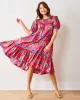 Palm Tree Paradise - Ximena Dress - Cocktail Umbrella sold by Printfresh