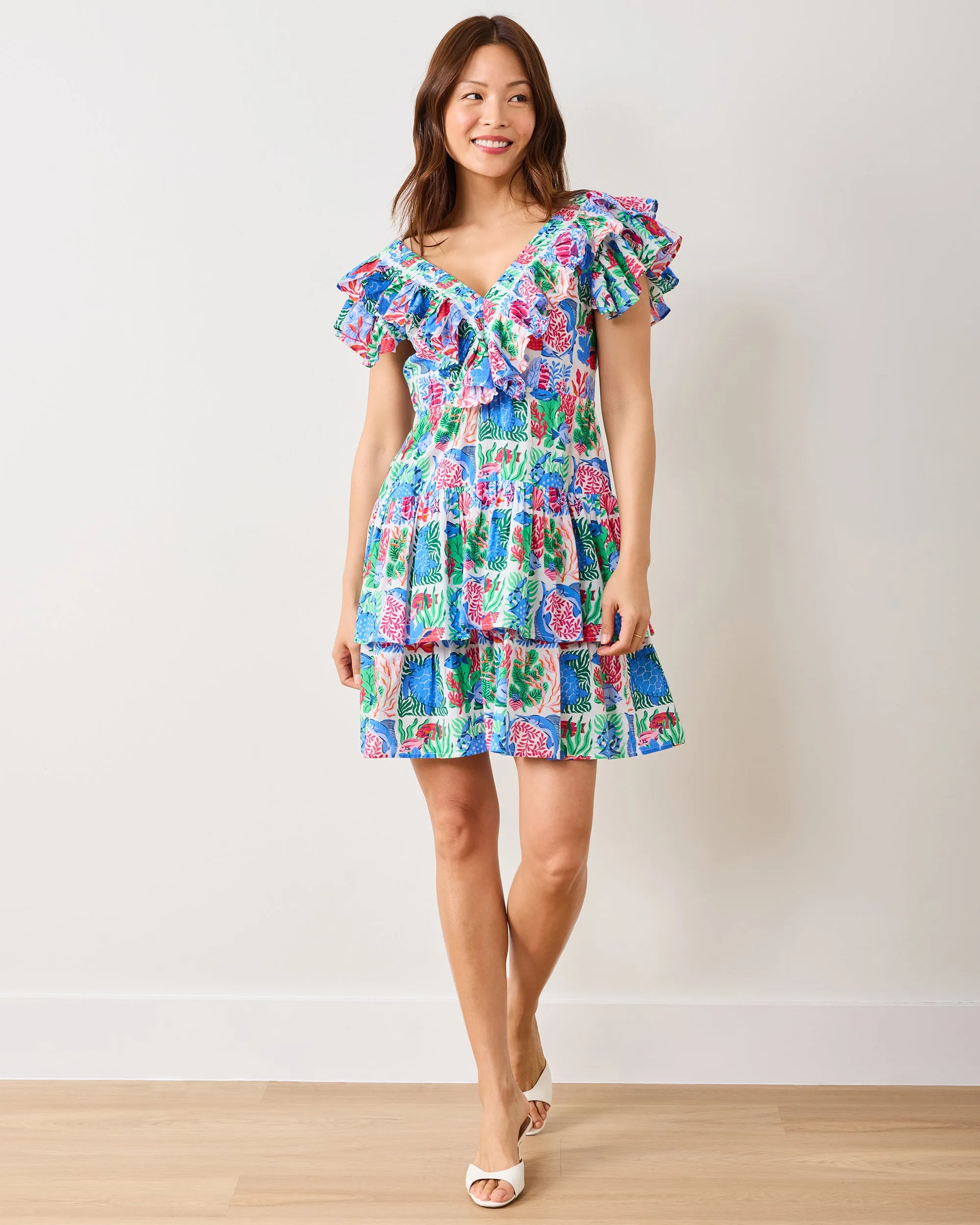 Stained Glass Sea - Evening Out Dress - Cloud sold by Printfresh product image thumbnail 4