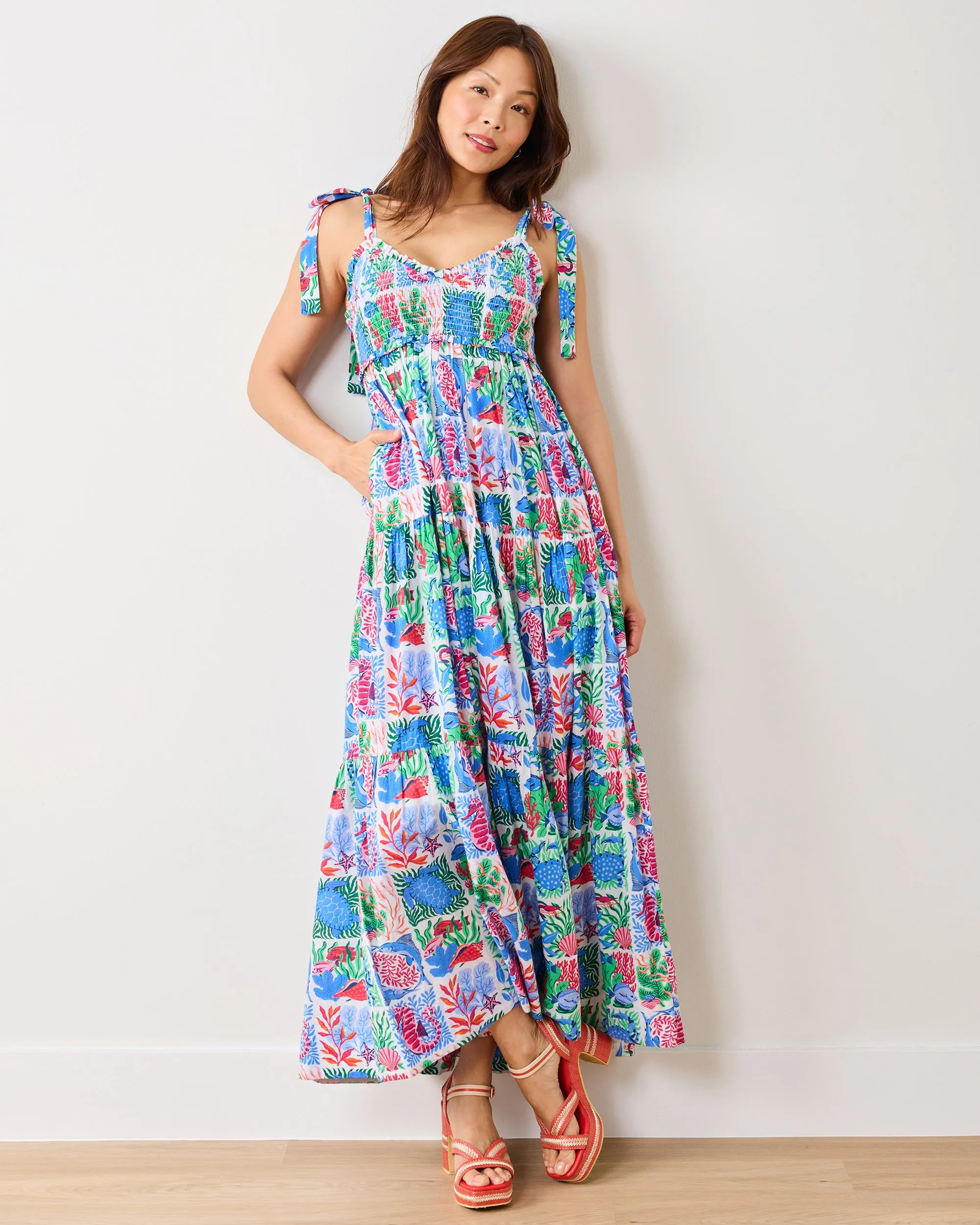 Stained Glass Sea - Siren Dress - Cloud sold by Printfresh product image thumbnail 5