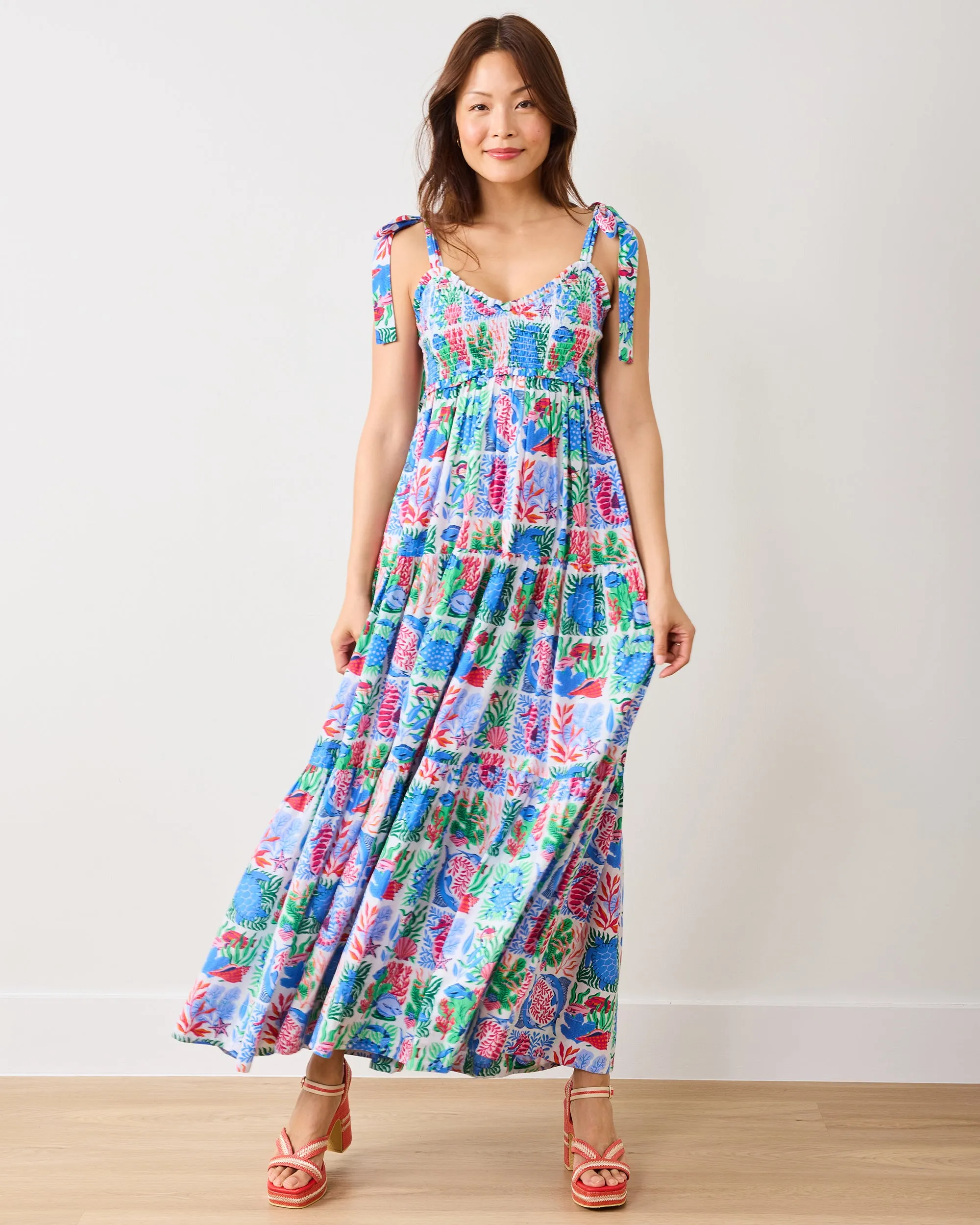Stained Glass Sea - Siren Dress - Cloud sold by Printfresh product image thumbnail 2