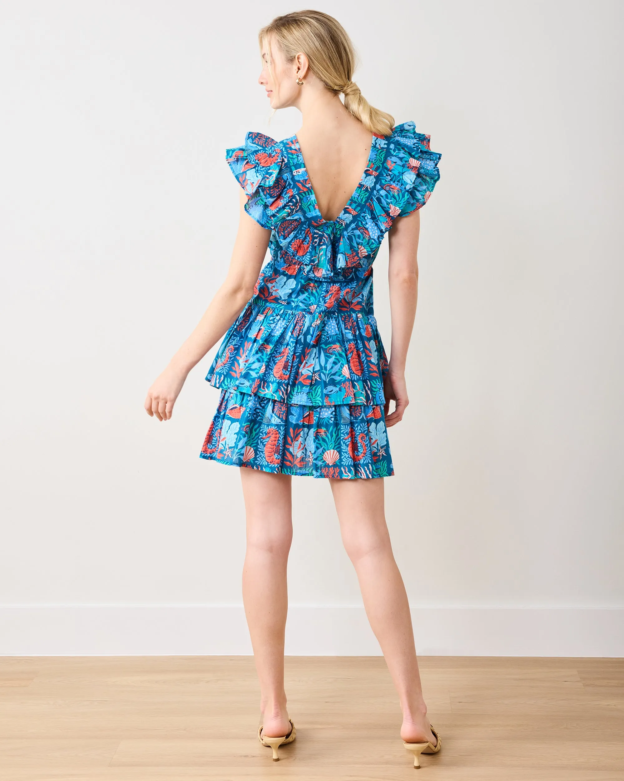 Stained Glass Sea - Evening Out Dress - Seaside Blue sold by Printfresh product image thumbnail 3