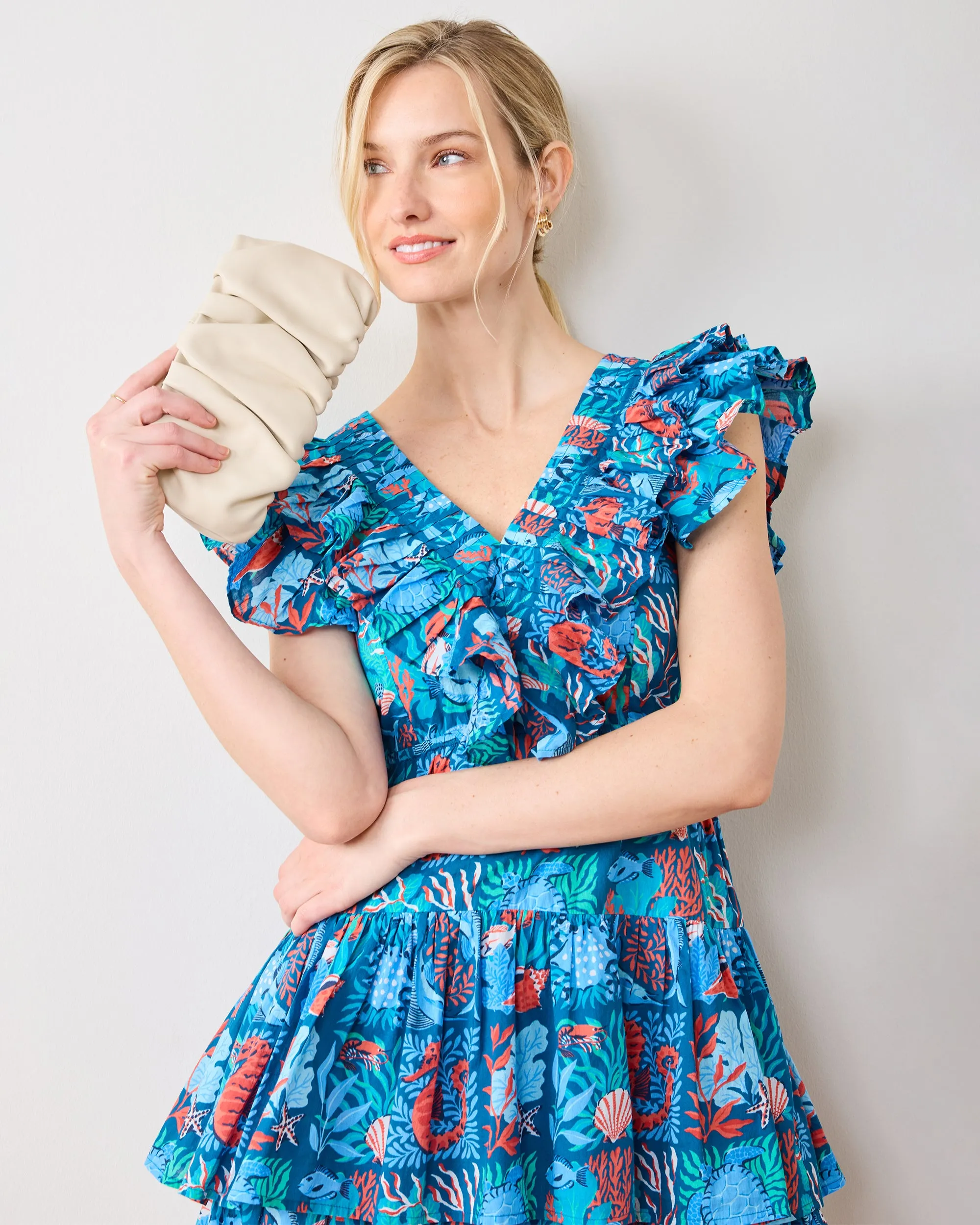 Stained Glass Sea - Evening Out Dress - Seaside Blue sold by Printfresh