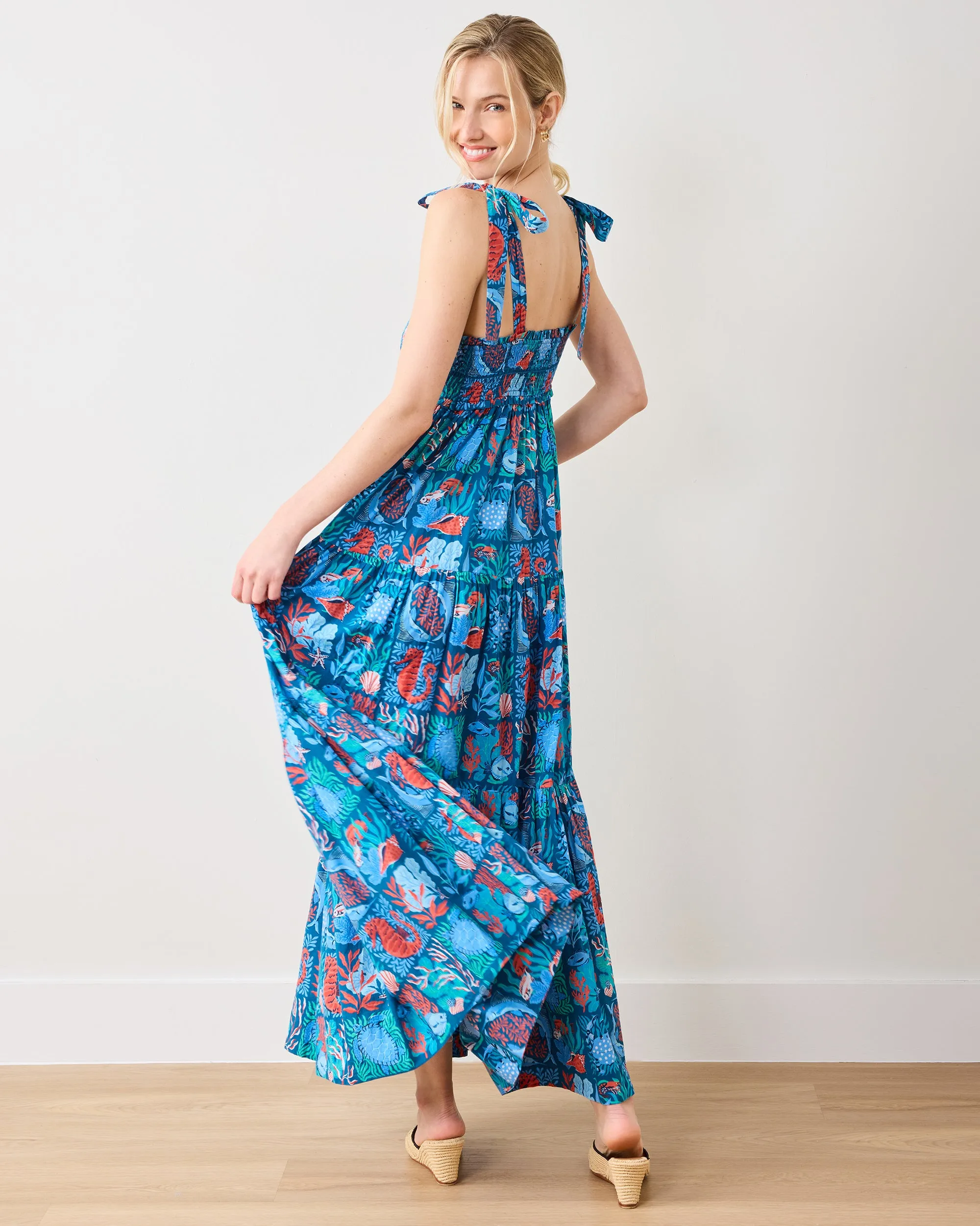 Stained Glass Sea - Siren Dress - Seaside Blue sold by Printfresh product image thumbnail 3