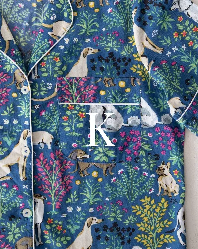 Must Love Dogs - Short PJ Set - Indigo sold by Printfresh