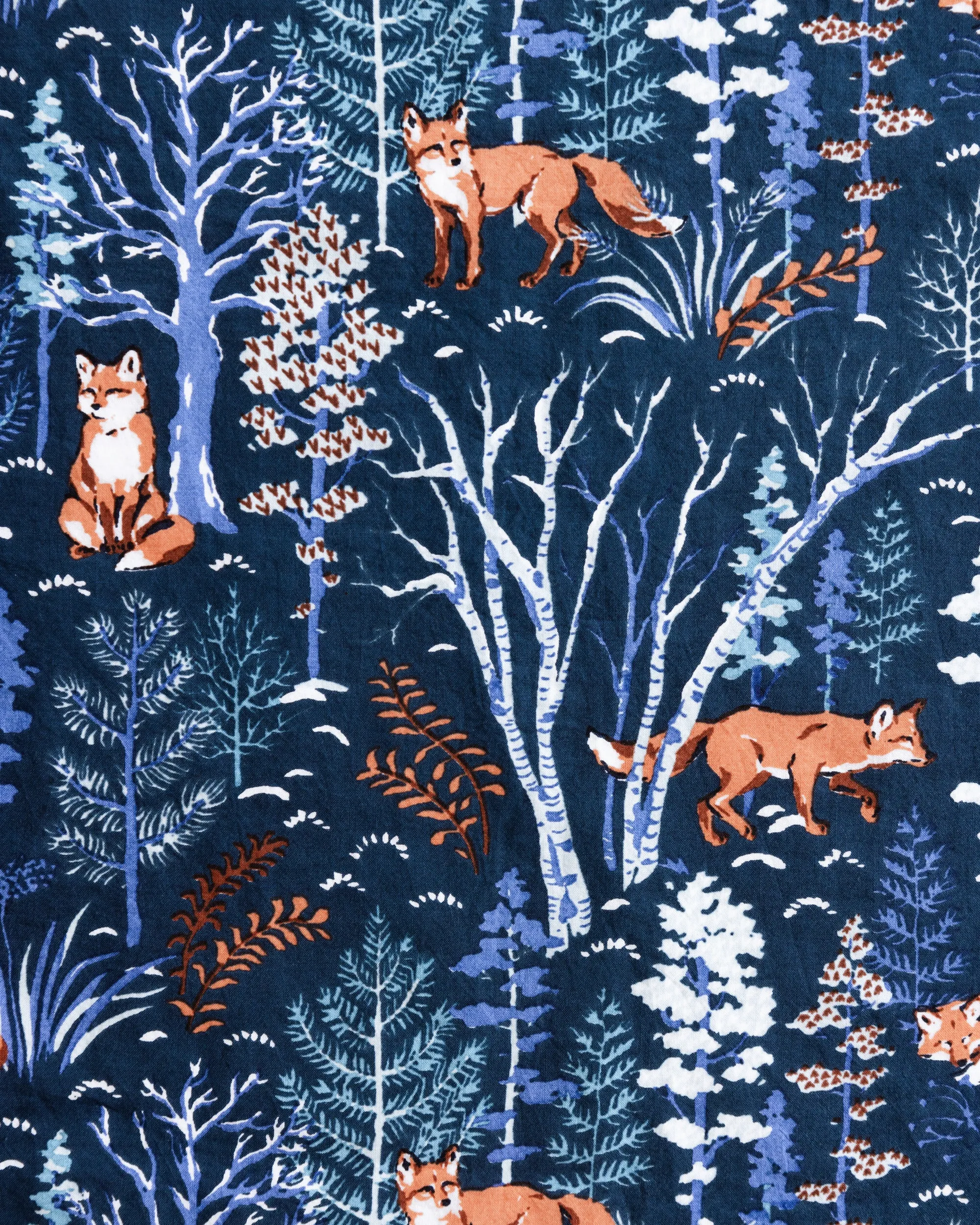 Fox & Folklore - Flannel Long PJ Set - Indigo sold by Printfresh product image thumbnail 4