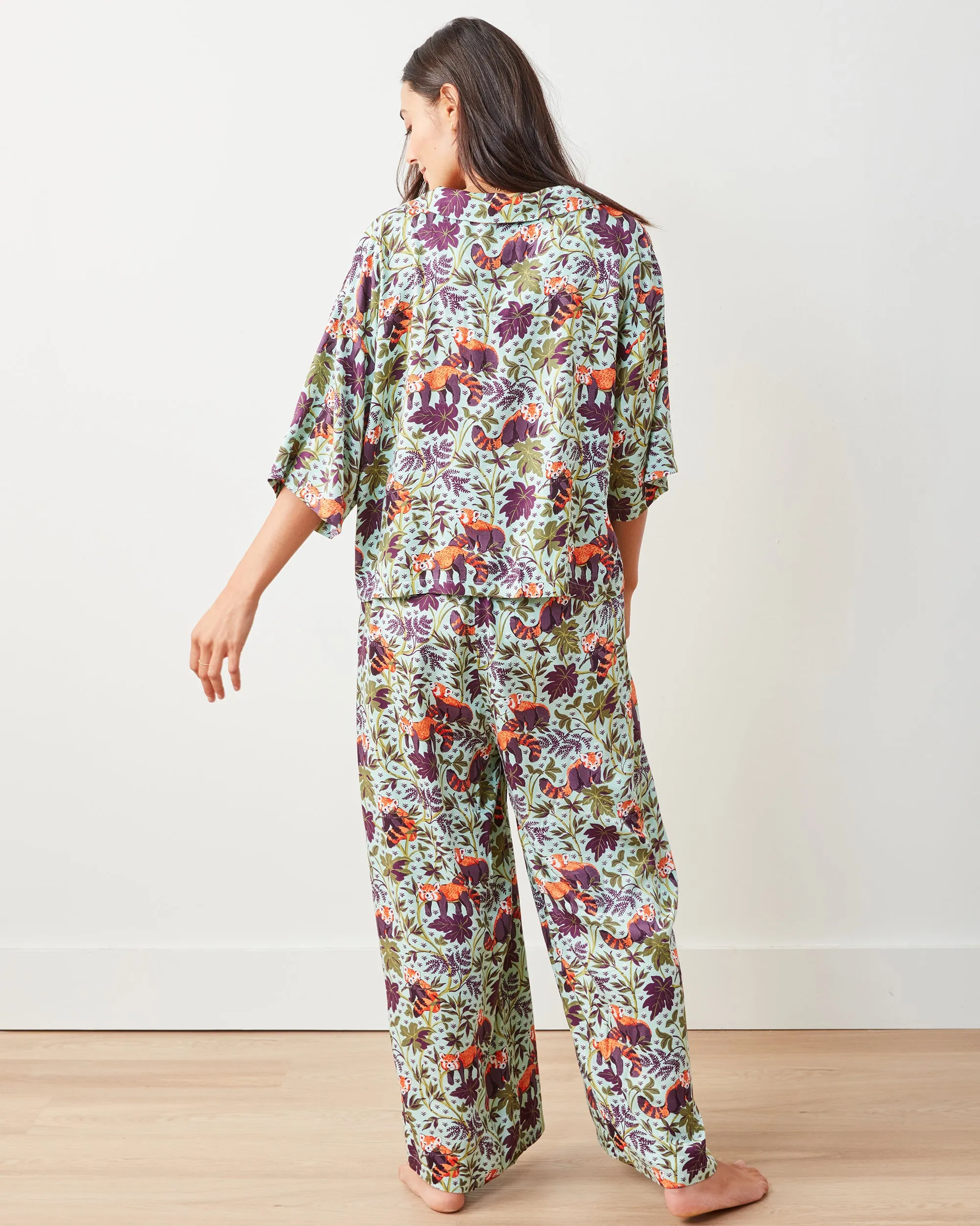 Red Pandas - Eco Satin Wildest Dreams Set - Soft Mint sold by Printfresh product image thumbnail 4