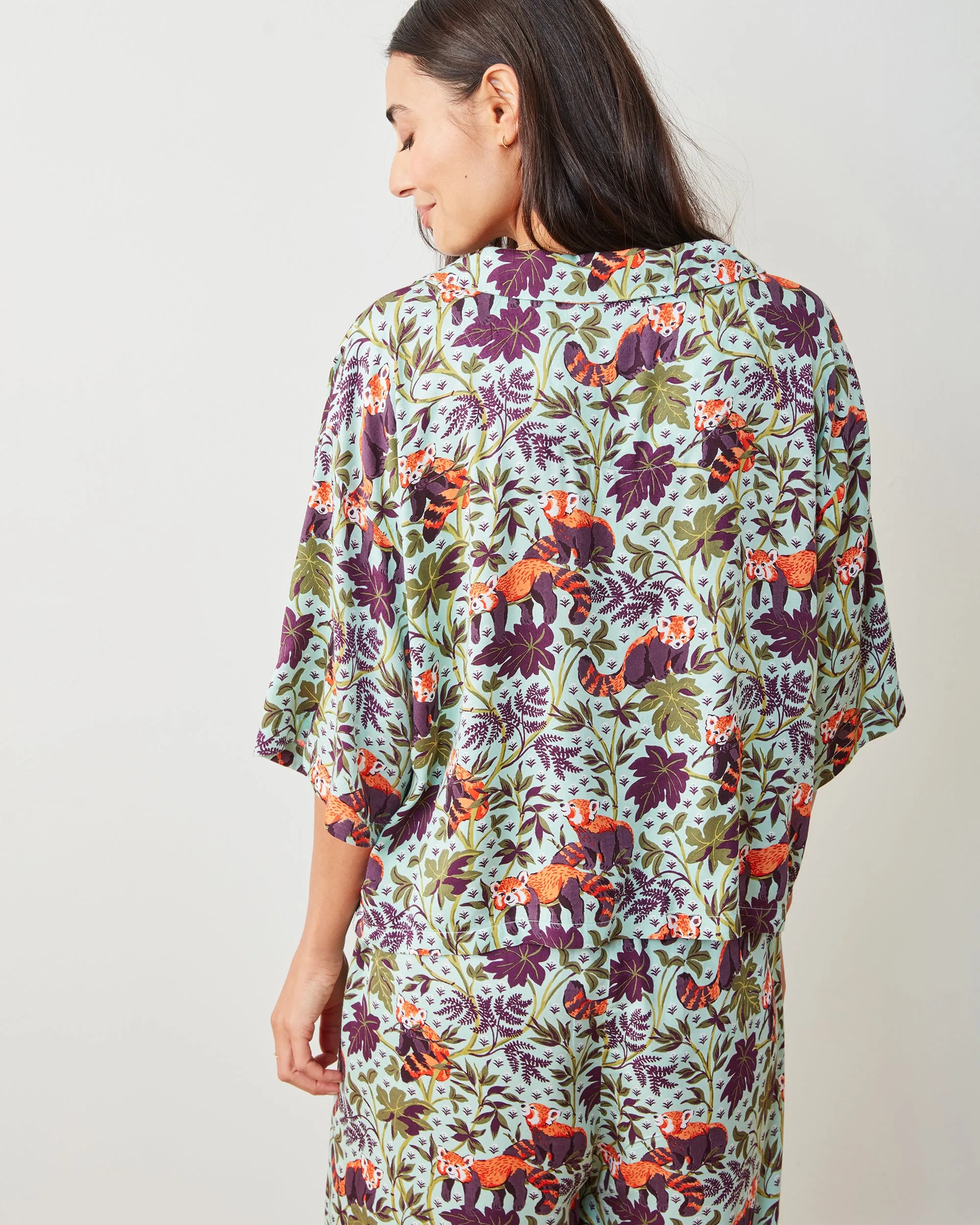 Red Pandas - Eco Satin Wildest Dreams Set - Soft Mint sold by Printfresh product image thumbnail 3