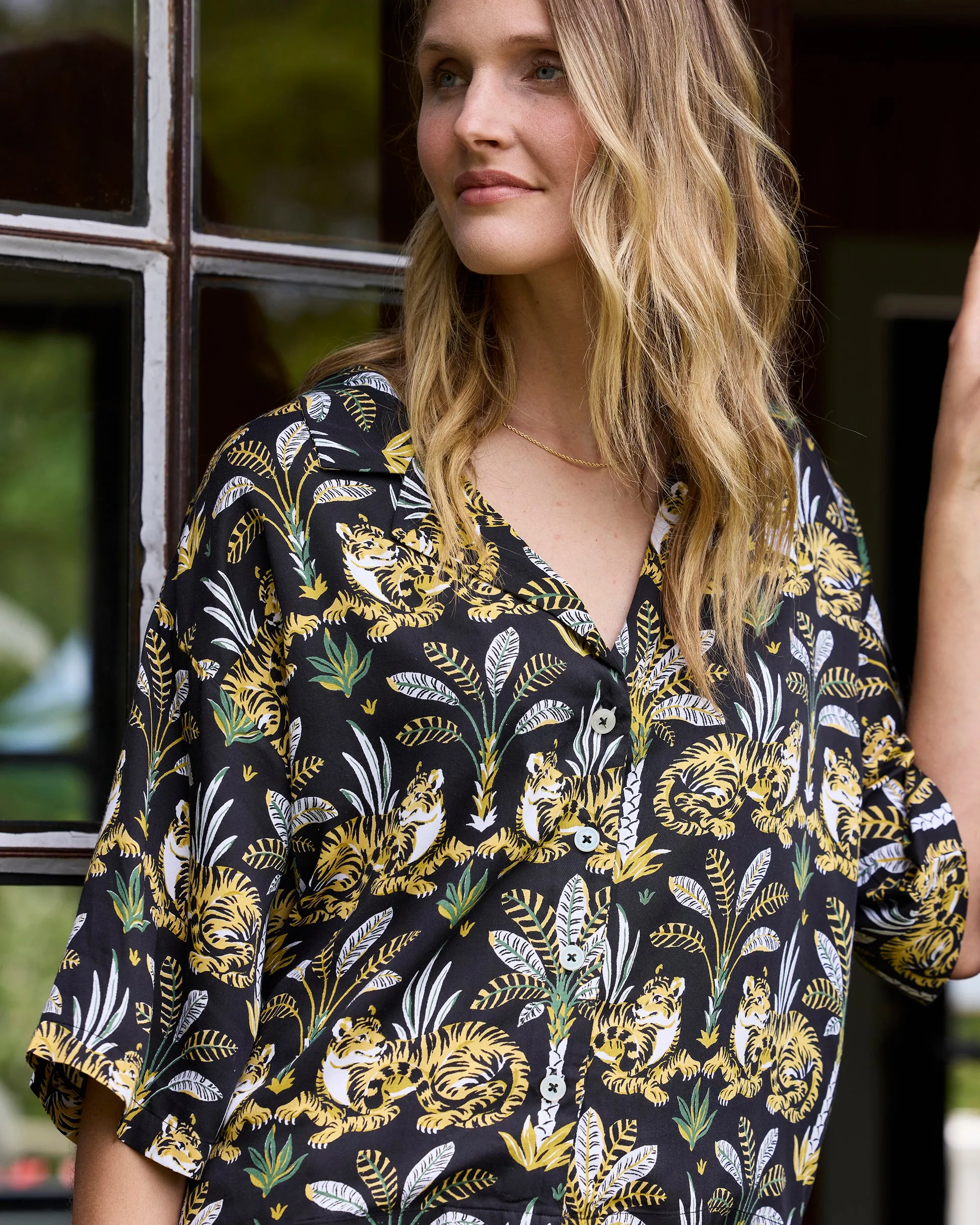 Untamed Tiger - Tall Eco Satin Wildest Dreams Set - Gold Ink sold by Printfresh product image thumbnail 3