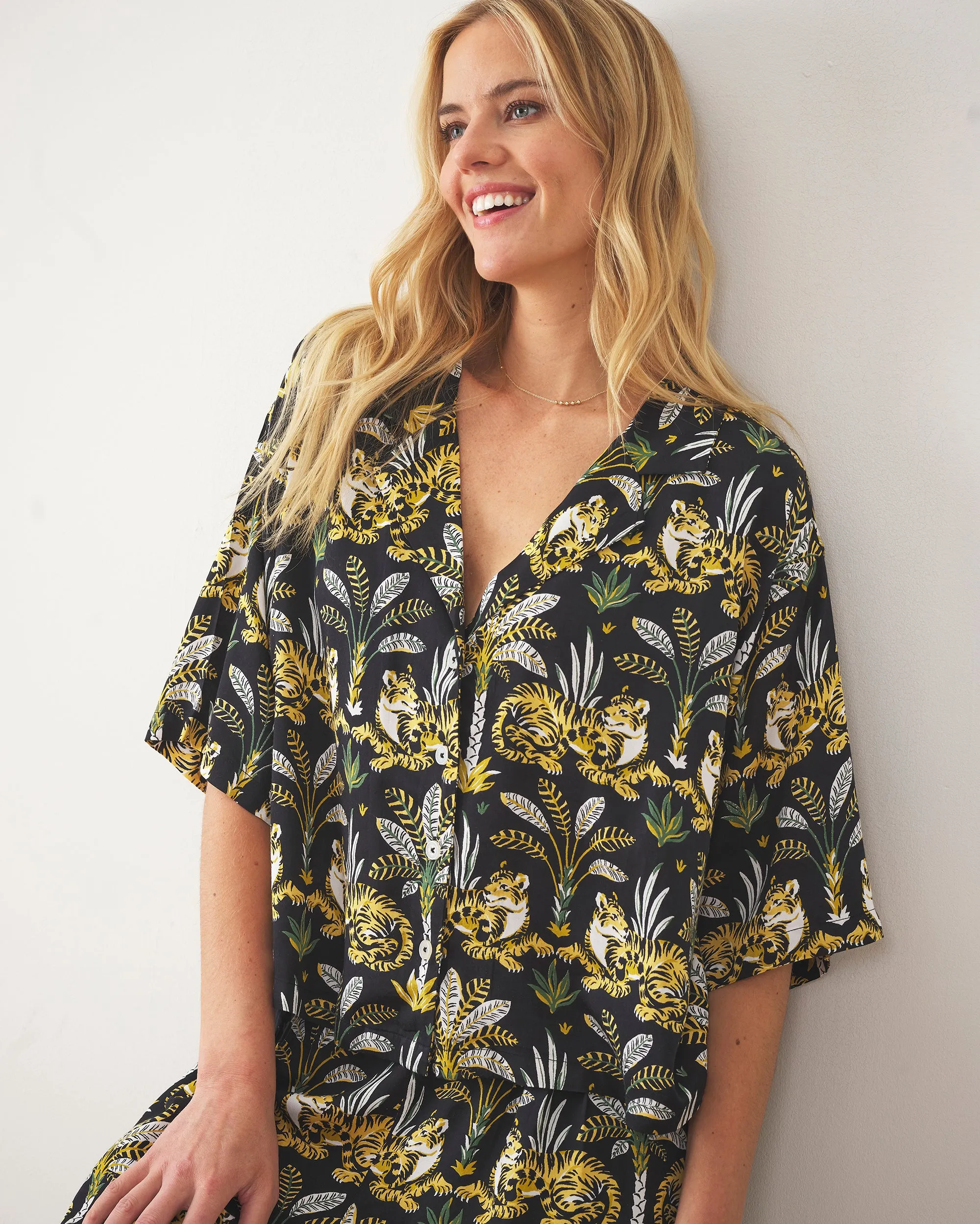 Untamed Tiger - Petite Eco Satin Wildest Dreams Set - Gold Ink sold by Printfresh