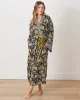 Untamed Tiger - Eco Satin Robe - Gold Ink sold by Printfresh