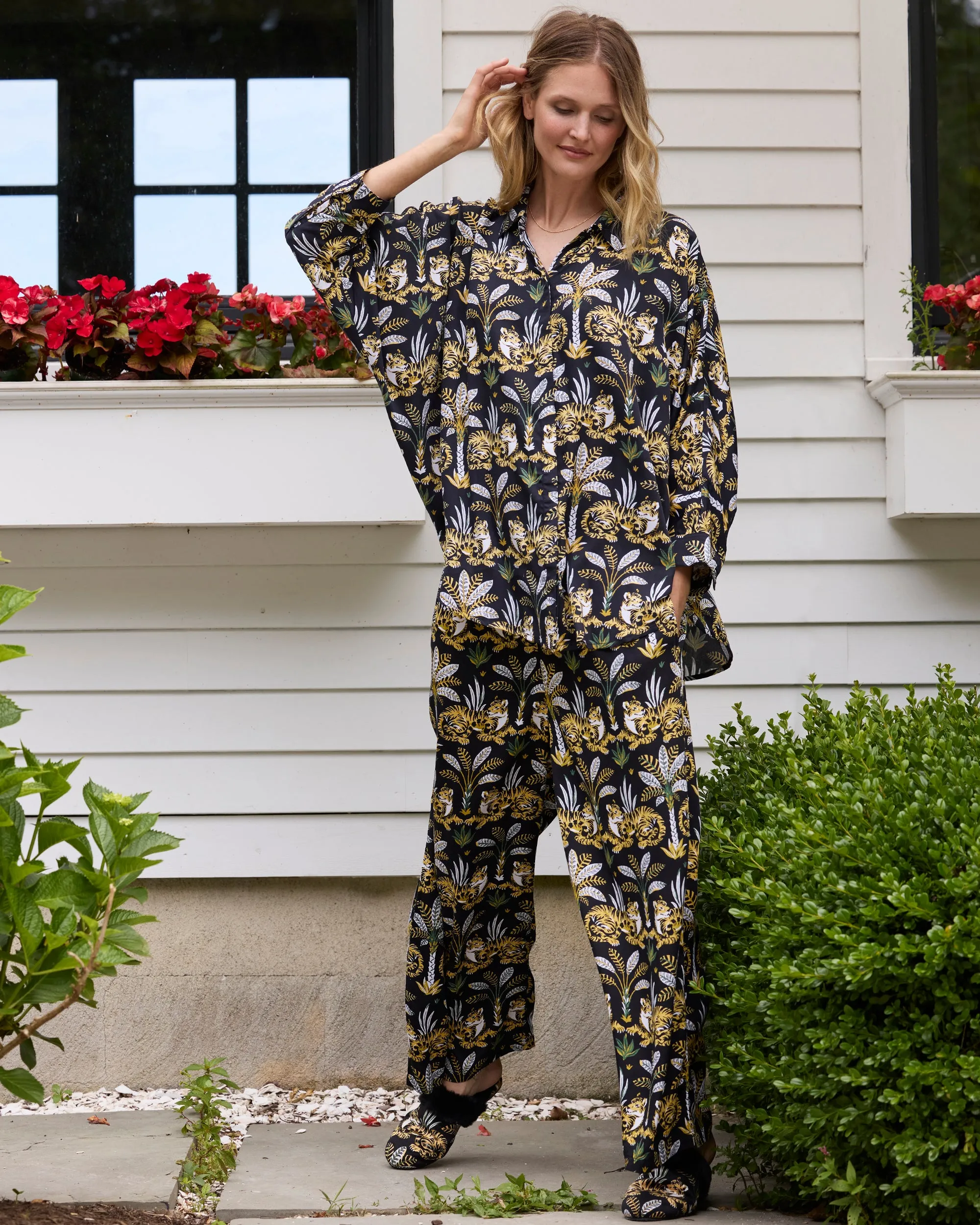 Untamed Tiger - Eco Satin Stevie Set - Gold Ink sold by Printfresh product image thumbnail 2