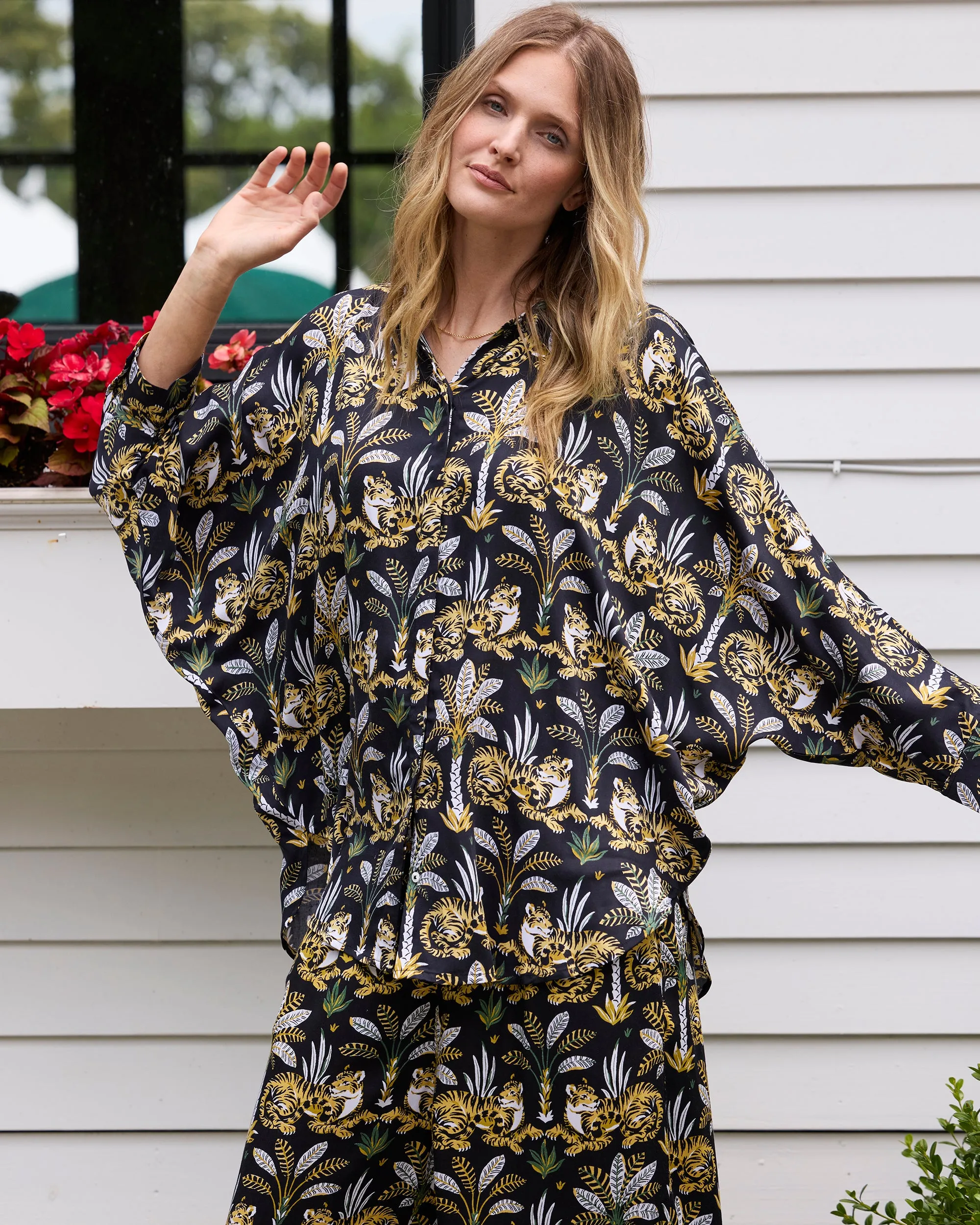 Untamed Tiger - Eco Satin Stevie Set - Gold Ink sold by Printfresh product image thumbnail 4