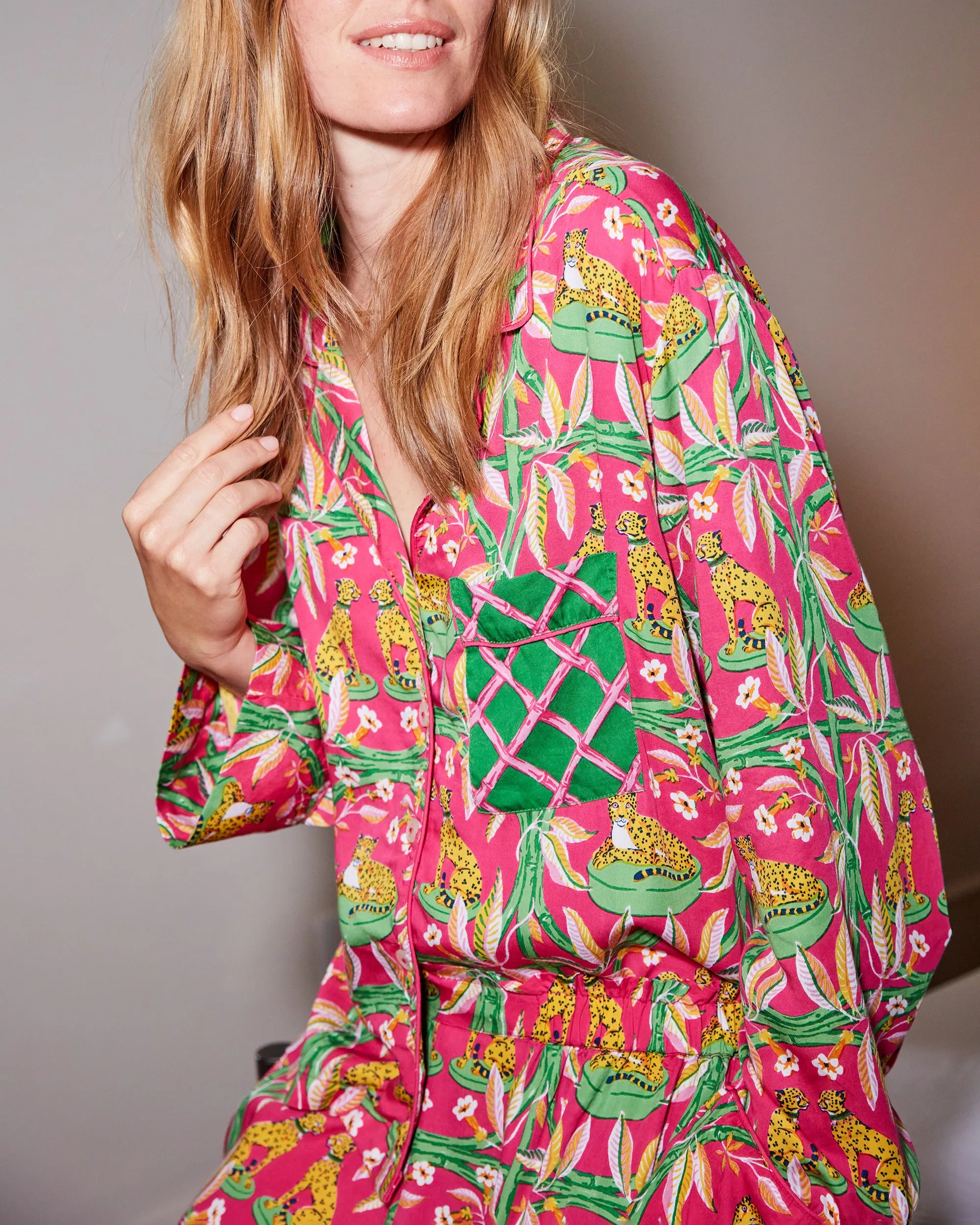 Royal Cheetah - Petite Eco Satin Rittenhouse Set - Pink Palace sold by Printfresh product image thumbnail 3