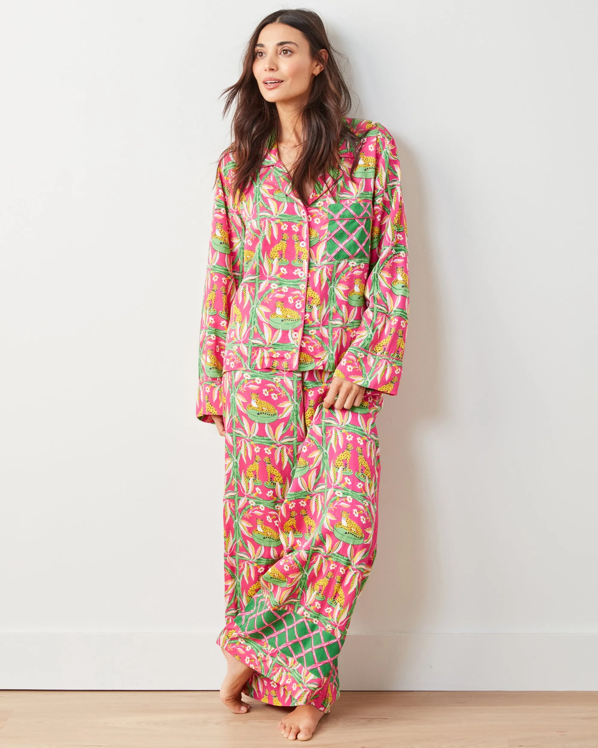 Royal Cheetah - Petite Eco Satin Rittenhouse Set - Pink Palace sold by Printfresh product image thumbnail 2