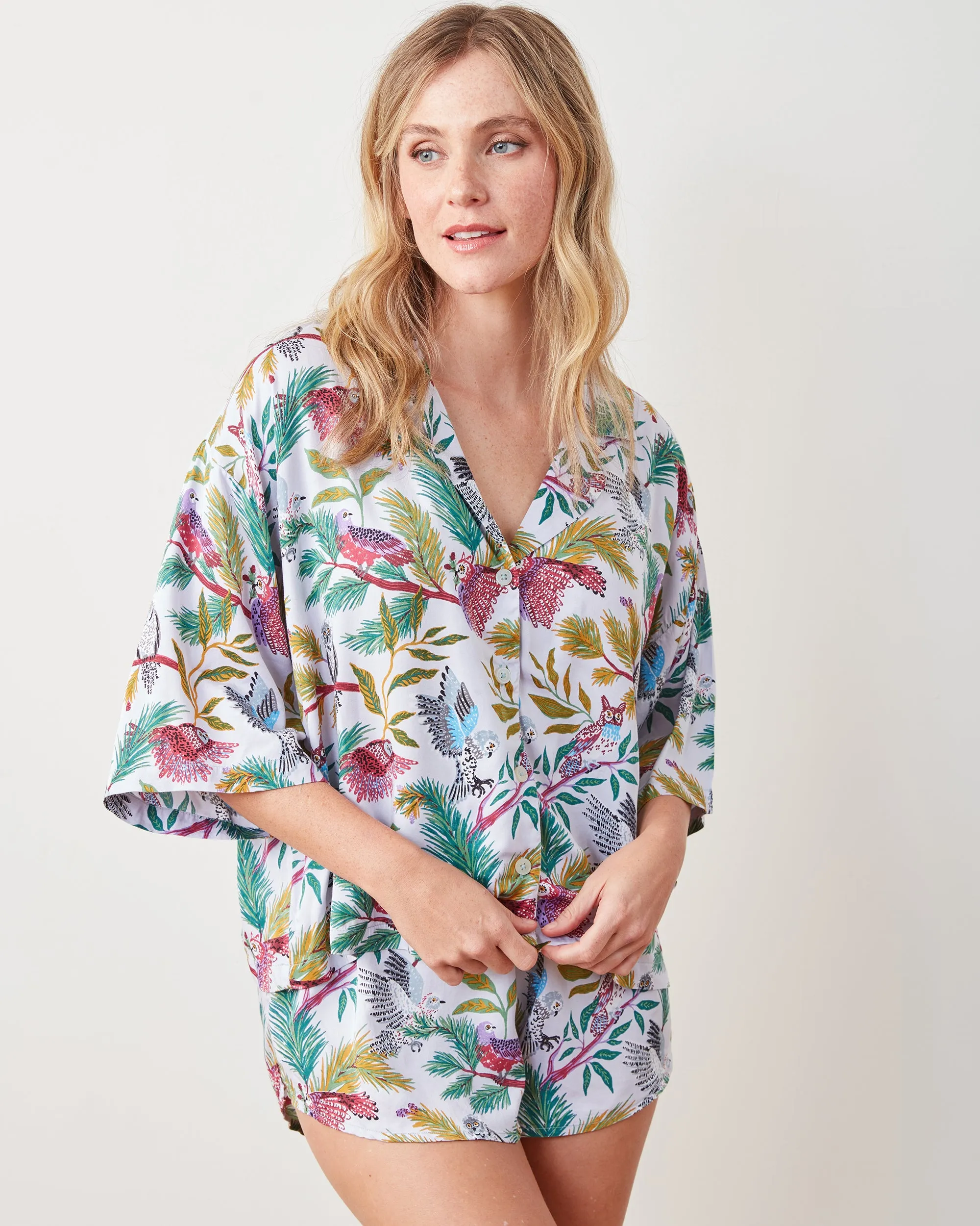 Wise Owls - Eco Satin Sweet Dreams Set - Dusty Lilac sold by Printfresh