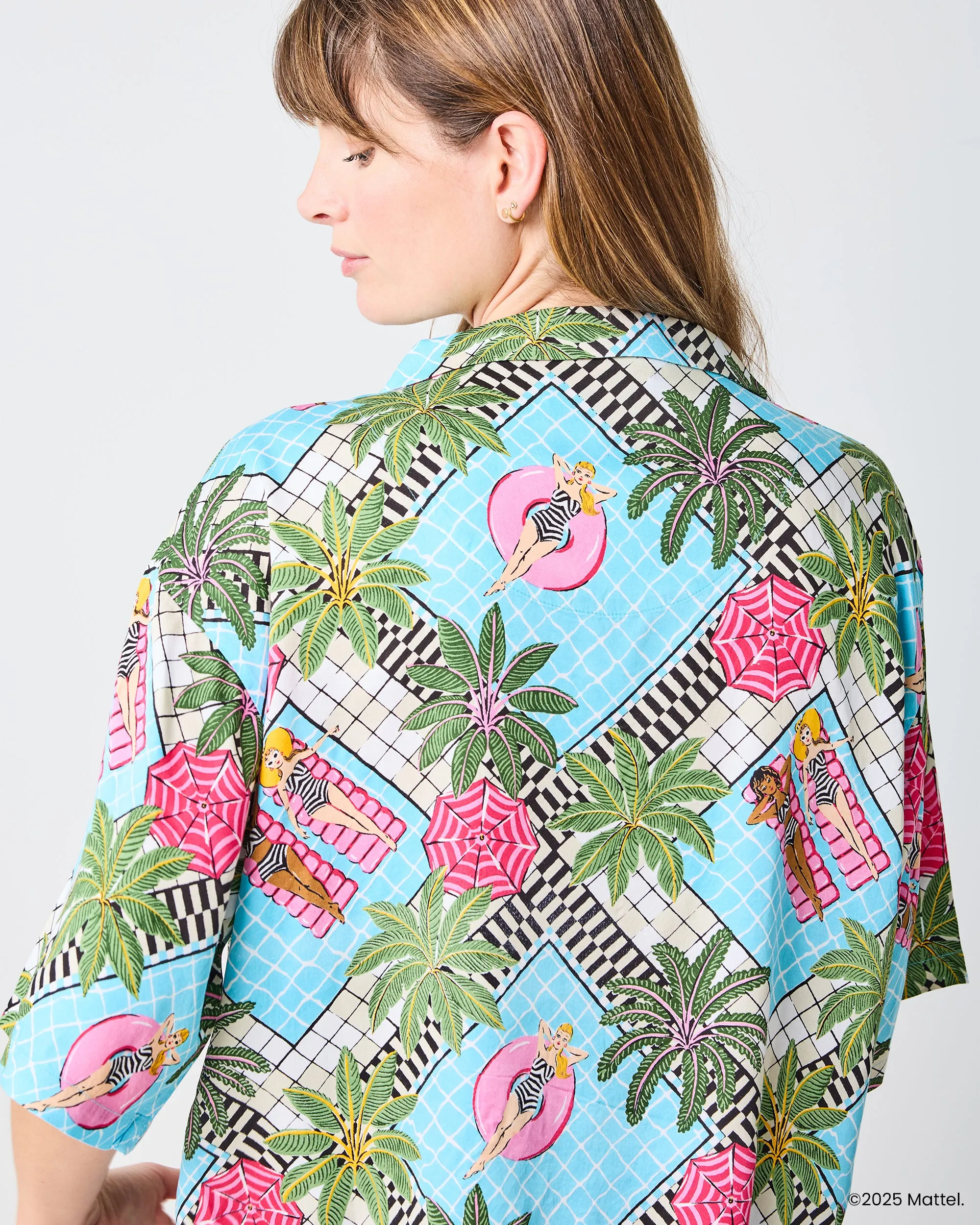 Barbie™ + Printfresh Retro Relaxation - Satin Wildest Dreams Set - Retro Blue sold by Printfresh product image thumbnail 5