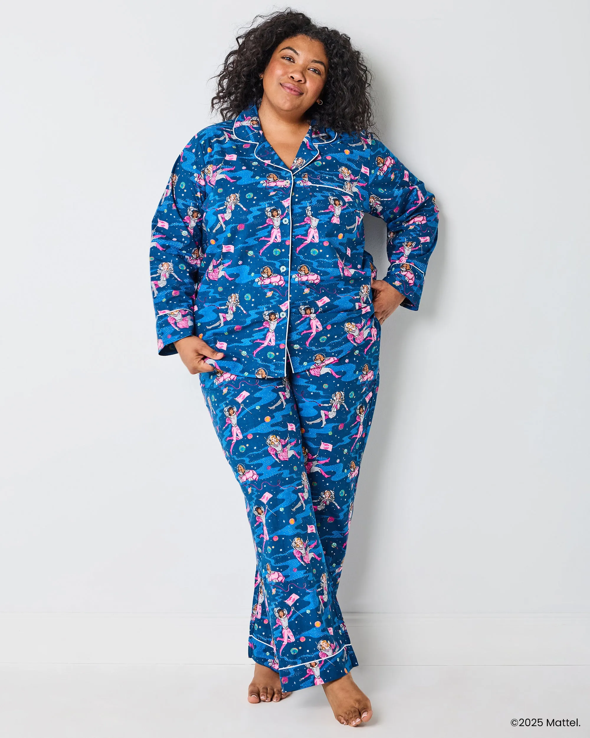 Barbie™ + Printfresh Astronaut Barbie - Long PJ Set - Galaxy Blue sold by Printfresh product image thumbnail 3